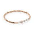 Al Coro Stretchy Armband (A354R) aus Bicolor-Gold mit Diamant