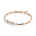 Al Coro Stretchy Armband (A358R) aus Bicolor-Gold mit Diamant