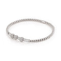 Al Coro Stretchy Armband (A358W) aus Weißgold mit Diamant