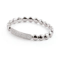 Al Coro Stretchy Armband (A373W) aus Weißgold mit Diamant