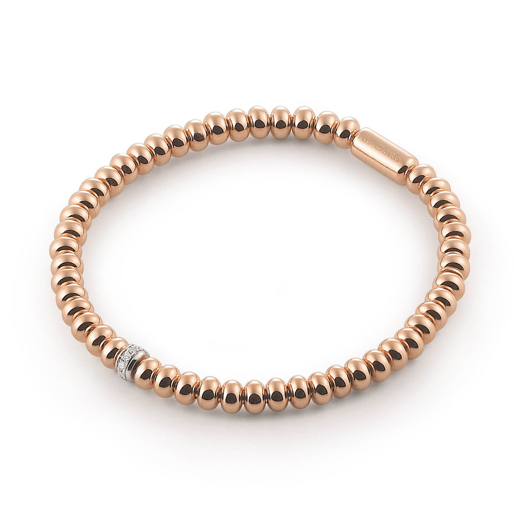 Al Coro Stretchy Armband (A390R) aus Roségold mit Diamant
