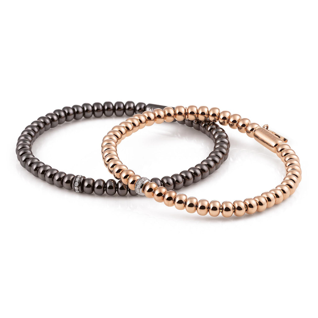 Al Coro Stretchy Armband (A390R) aus Roségold mit Diamant