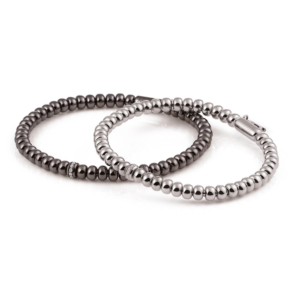 Al Coro Stretchy Armband (A390W) aus Weißgold mit Diamant