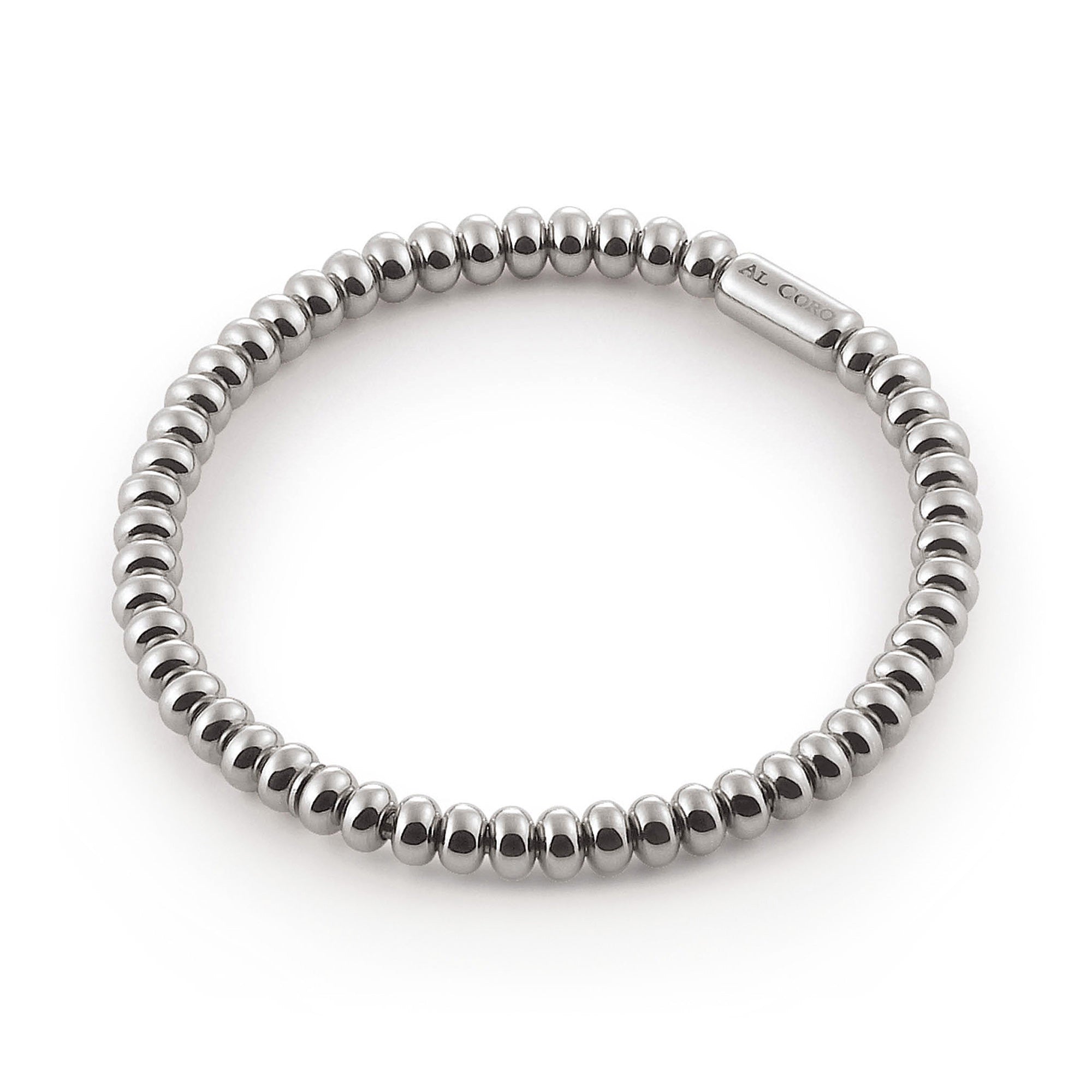 Al Coro Stretchy Armband (A960W) aus Weißgold
