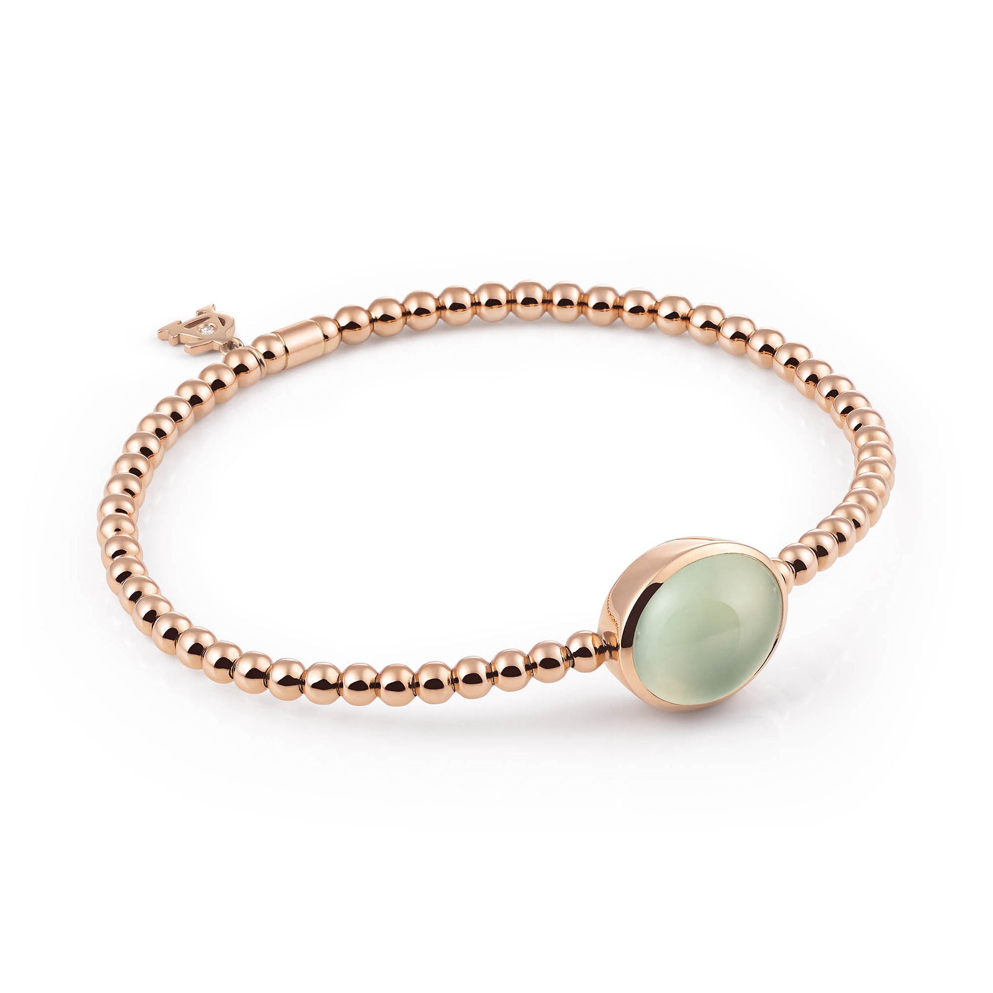 Al Coro Stretchy Armband (A981BR) aus Roségold mit Prasiolith