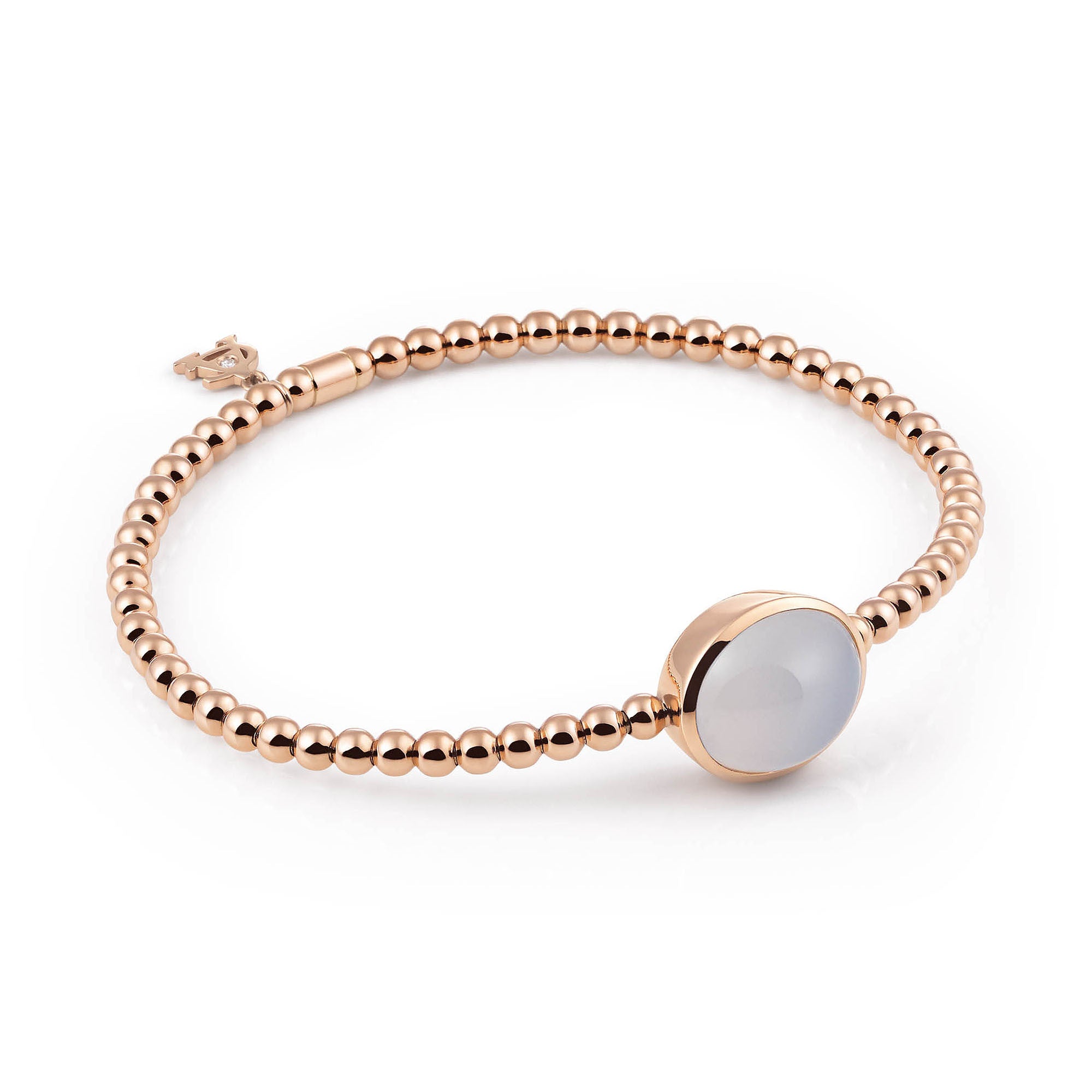 Al Coro Stretchy Armband (A981CHR) aus Roségold mit Chalcedon