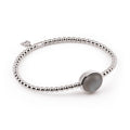 Al Coro Stretchy Armband (A981GMW) aus Weißgold mit Mondstein