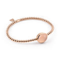 Al Coro Stretchy Armband (A981PCR) aus Roségold mit Chalcedon