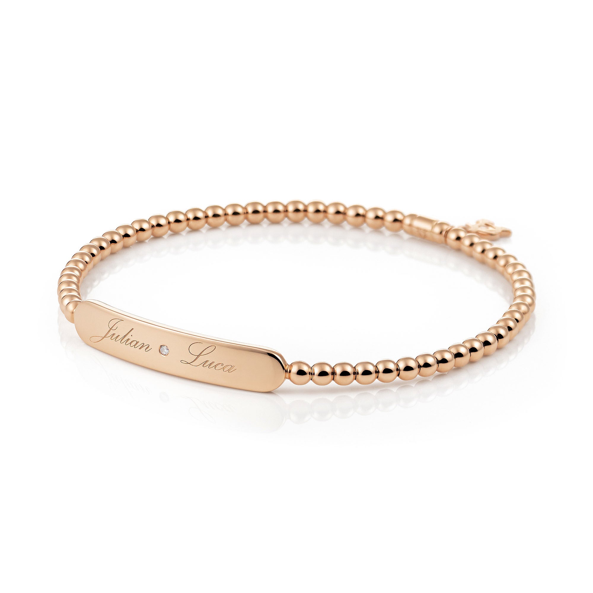 Al Coro Stretchy Armband (A992R) aus Roségold mit Diamant
