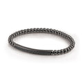 Al Coro Stretchy Men Armband (A103B20) aus Weißgold mit Saphir