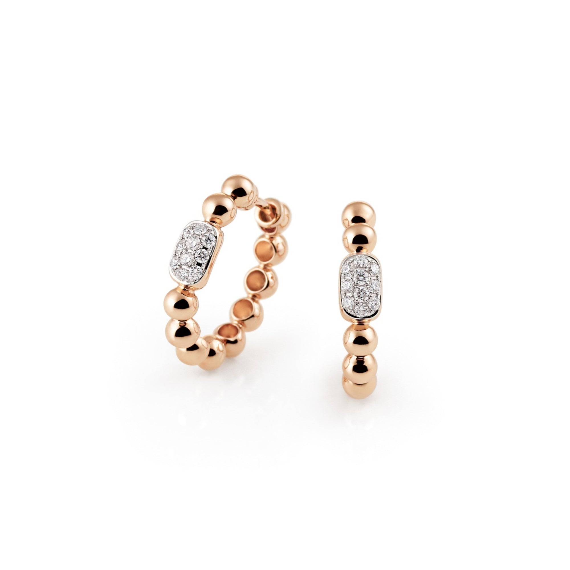 Al Coro Stretchy Ohrringe (NE896R) aus Roségold mit Diamant