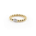 Al Coro Stretchy Ring (NRF2893G) aus Gelbgold mit Diamant