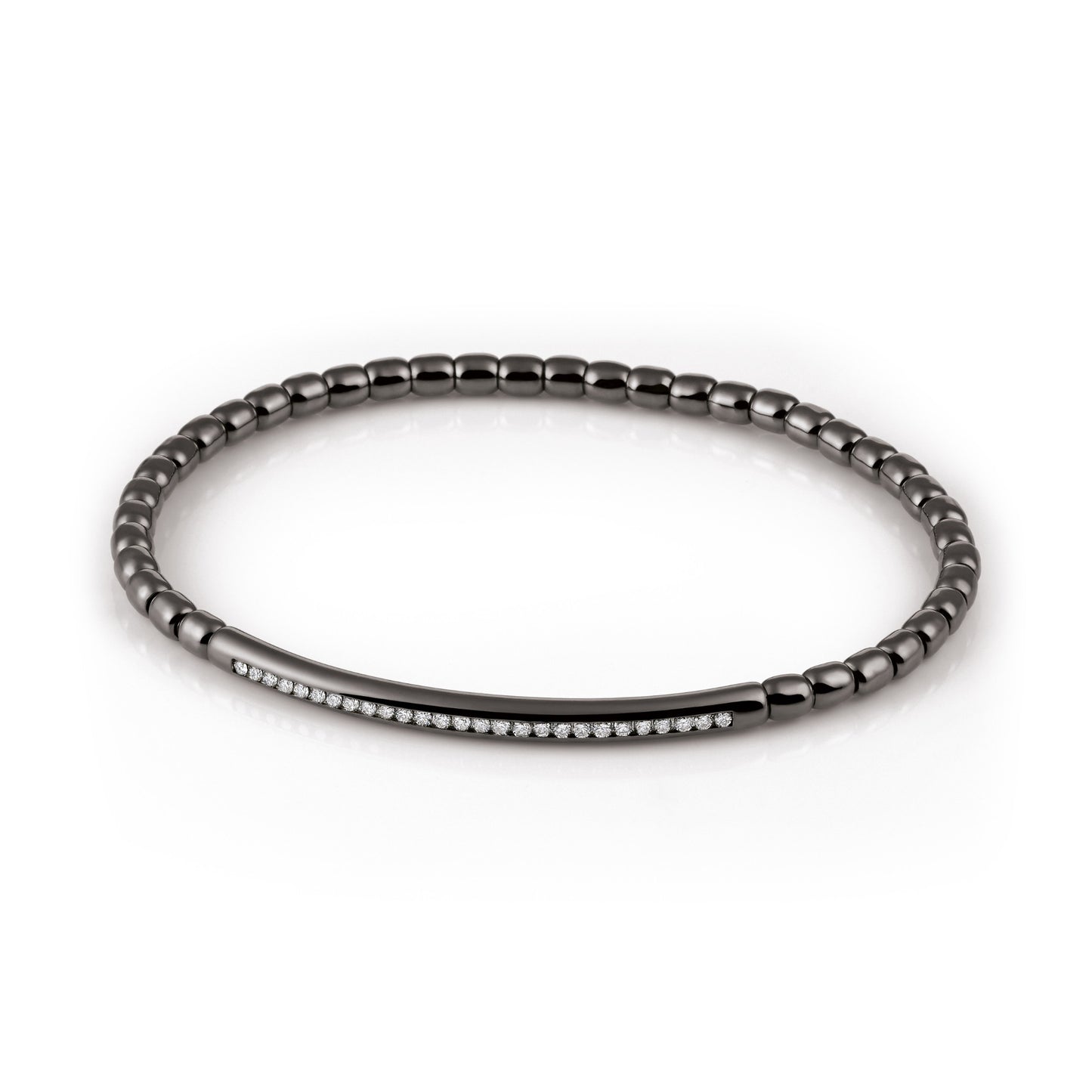 Stretchy Uomo Armband, Weißgold • Diamant von Al Coro (A361BW)
