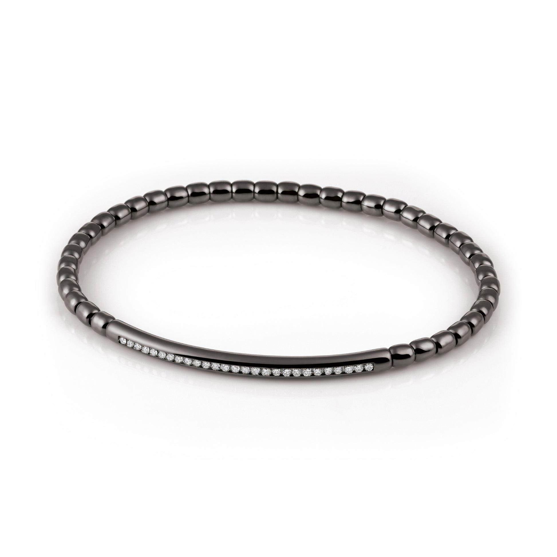 Stretchy Uomo Armband, Weißgold • Diamant von Al Coro (A361BW)