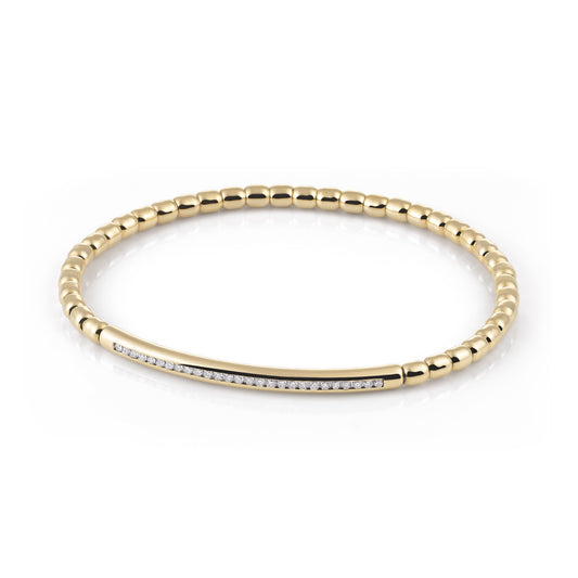 Stretchy Uomo Armband, Gelbgold • Diamant von Al Coro (A361G)