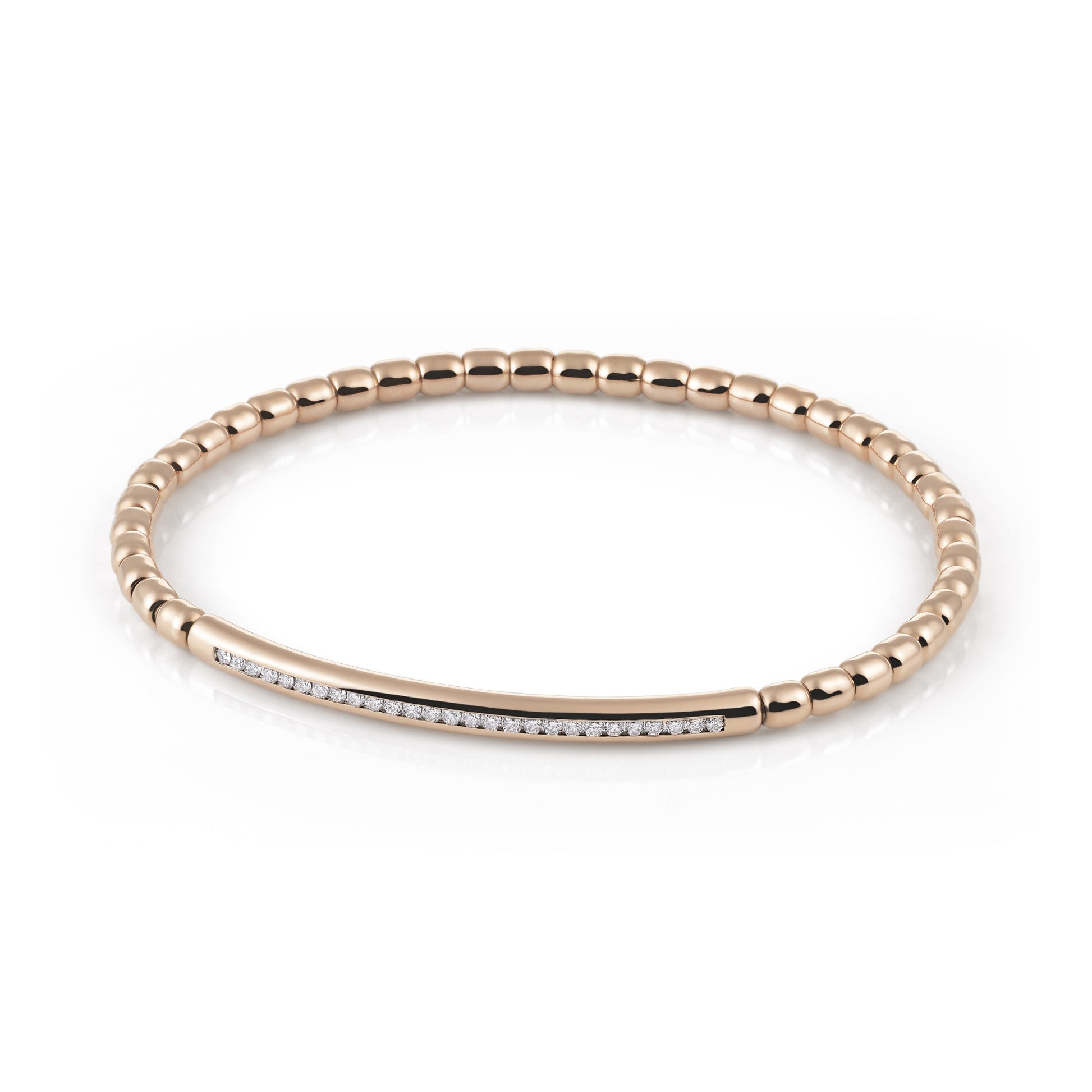 Stretchy Uomo Armband, Roségold • Diamant von Al Coro (A361R)