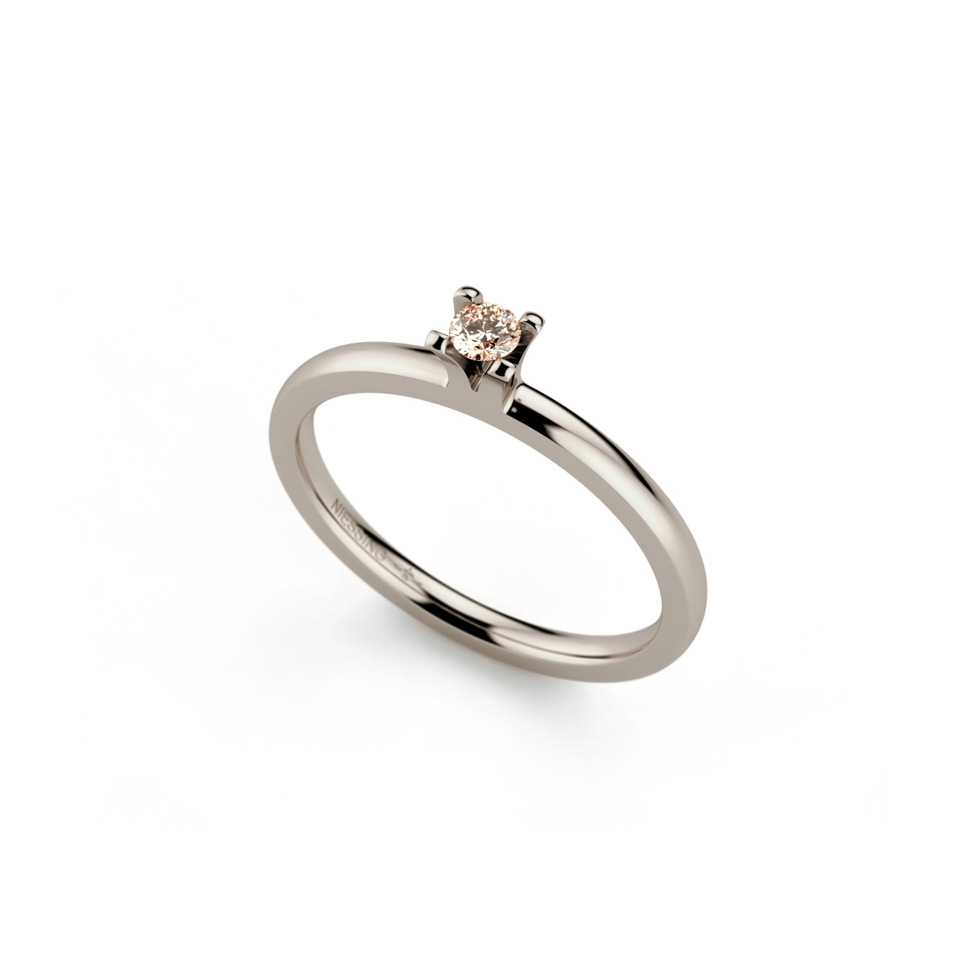 Amatis 4 Krappen Ring • Diamant von Niessing (N331960-0.08ct-cinnamon-gloss-fg)