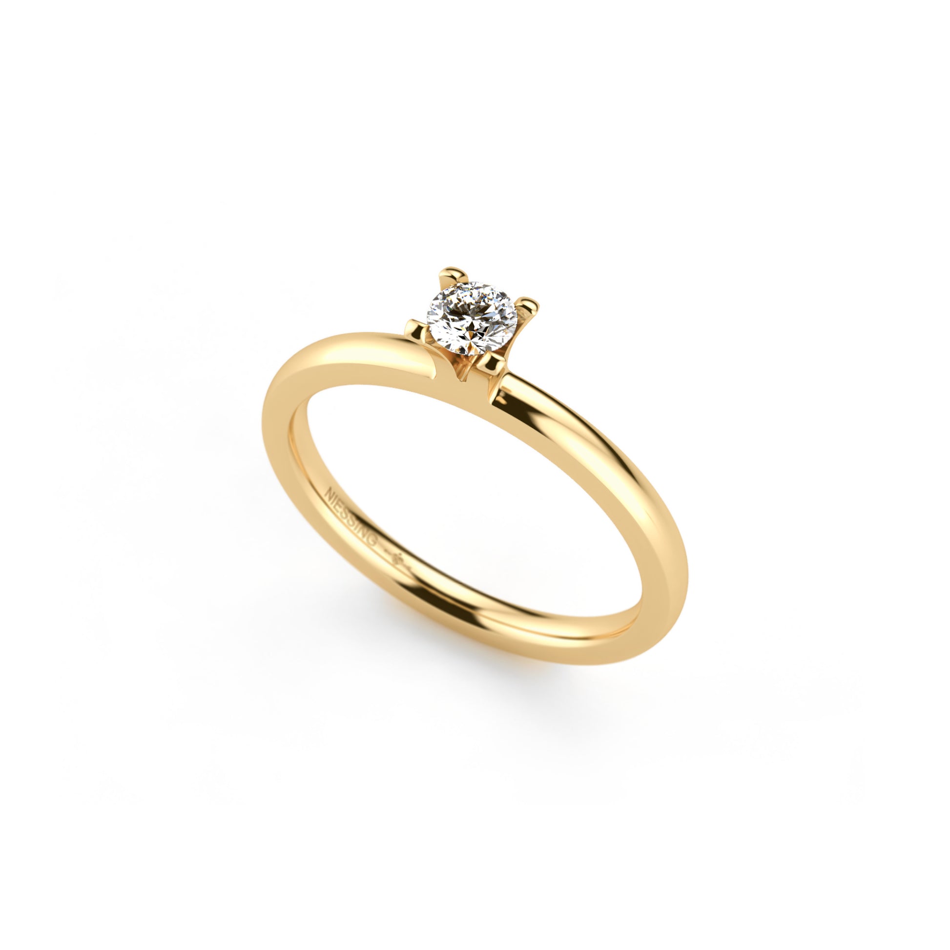 Amatis 4 Krappen Ring • Diamant von Niessing (N331960-0.16ct-top-wesselton-gloss-cy)