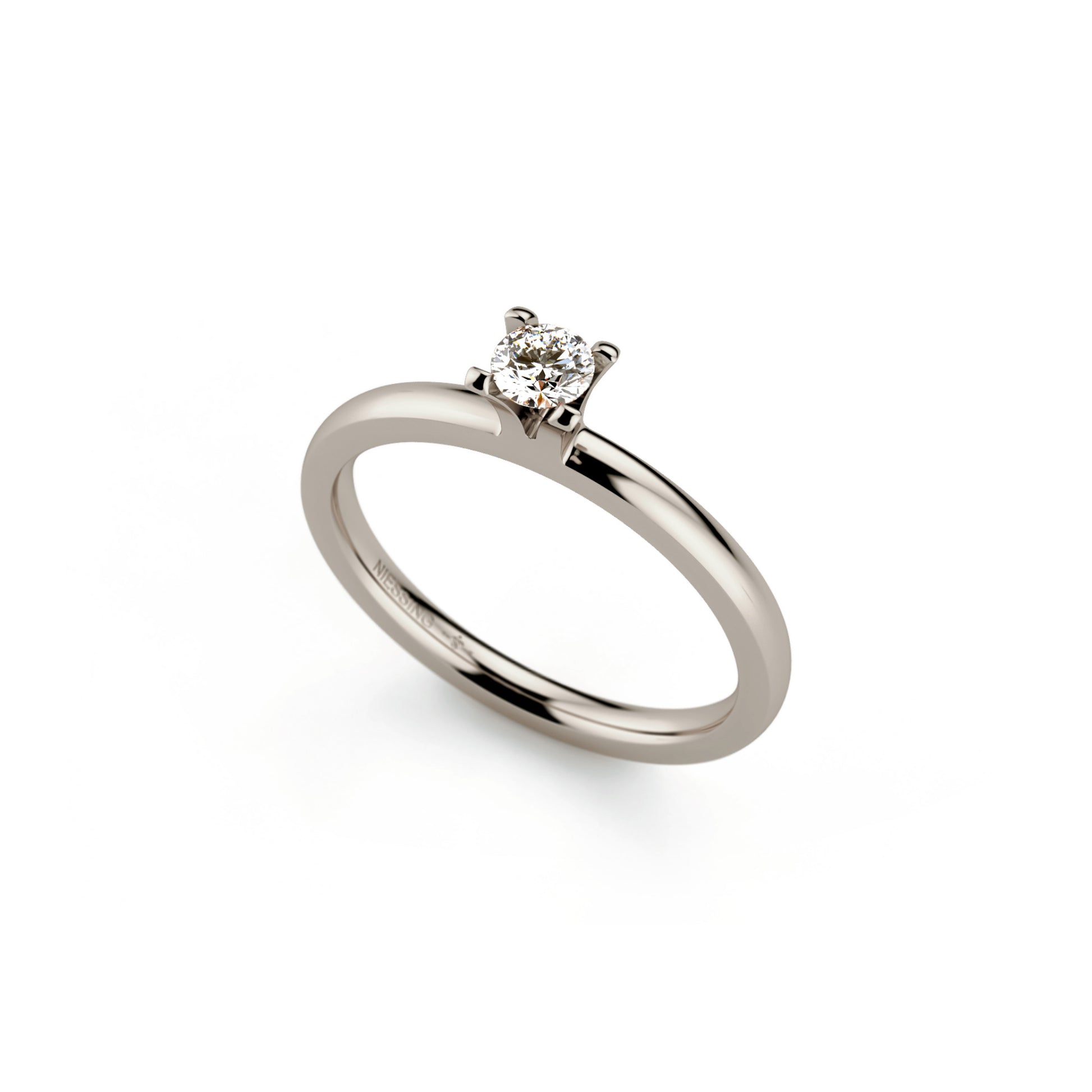 Amatis 4 Krappen Ring • Diamant von Niessing (N331960-0.16ct-top-wesselton-gloss-fg)