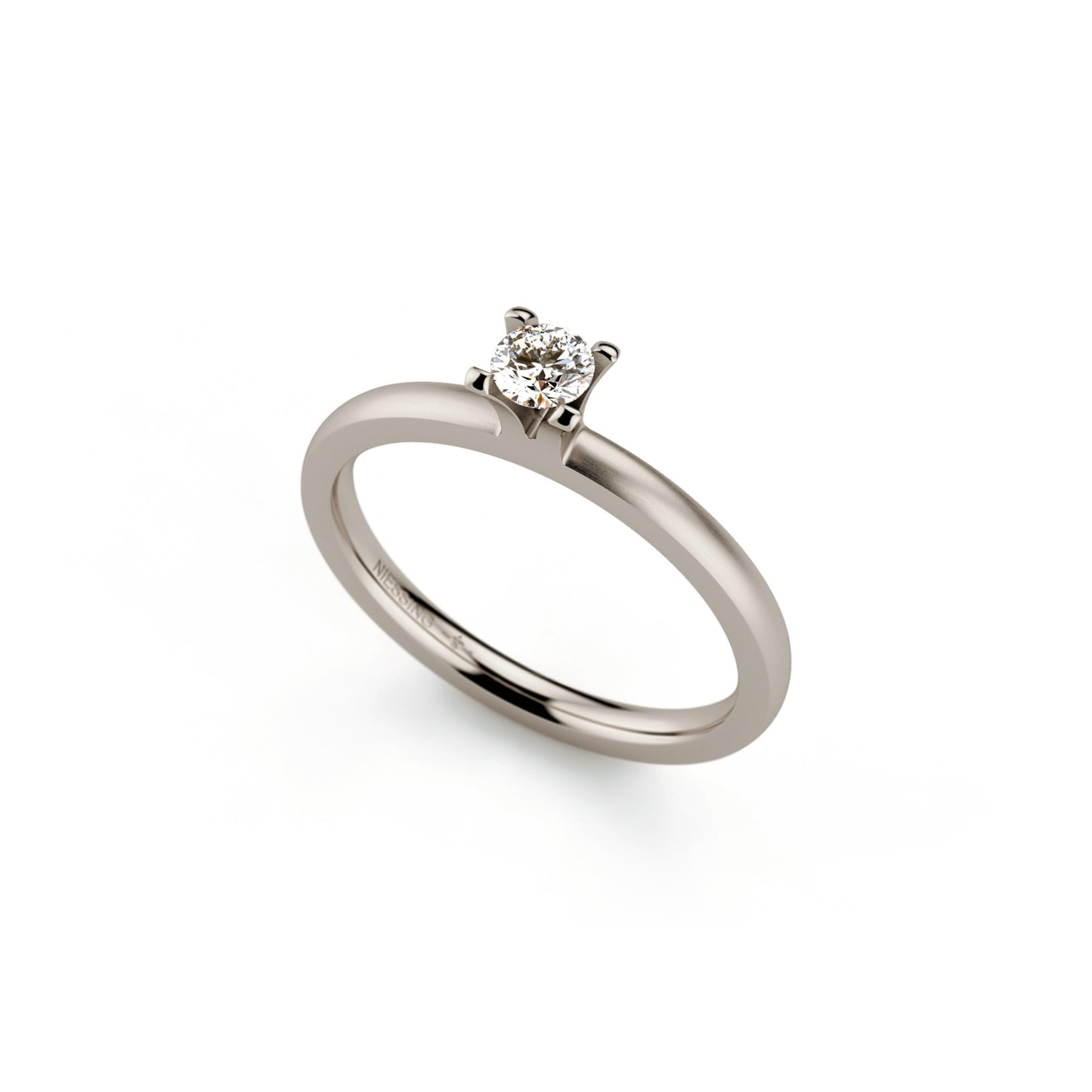 Amatis 4 Krappen Ring • Diamant von Niessing (N331960-0.16ct-top-wesselton-satin-fg)