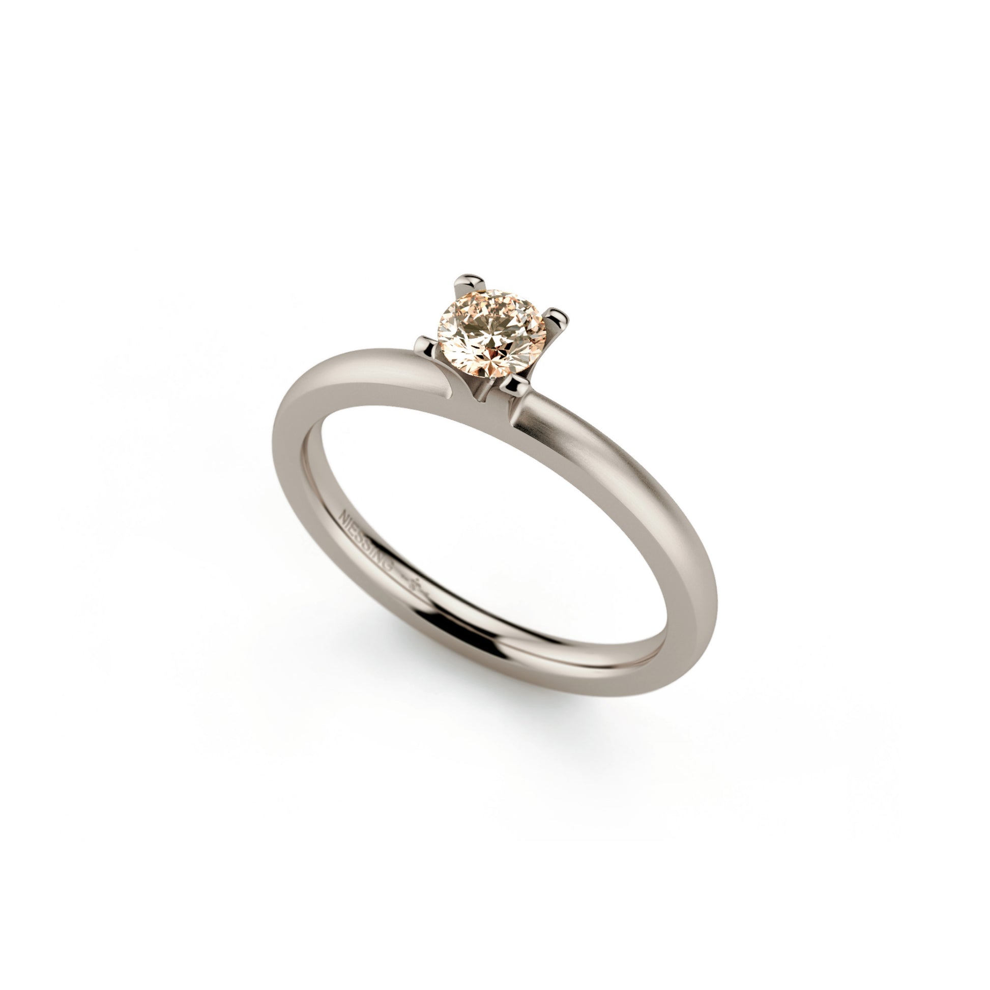 Amatis 4 Krappen Ring • Diamant von Niessing (N331960-0.23ct-cinnamon-satin-fg)
