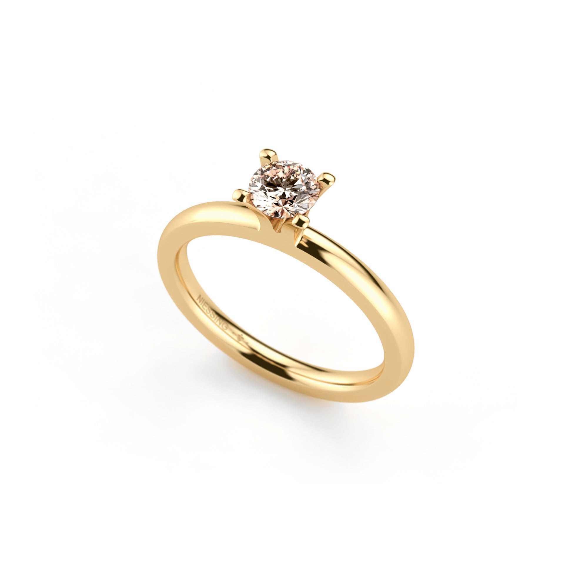 Amatis 4 Krappen Ring • Diamant von Niessing (N331960-0.3ct-cinnamon-gloss-cy)