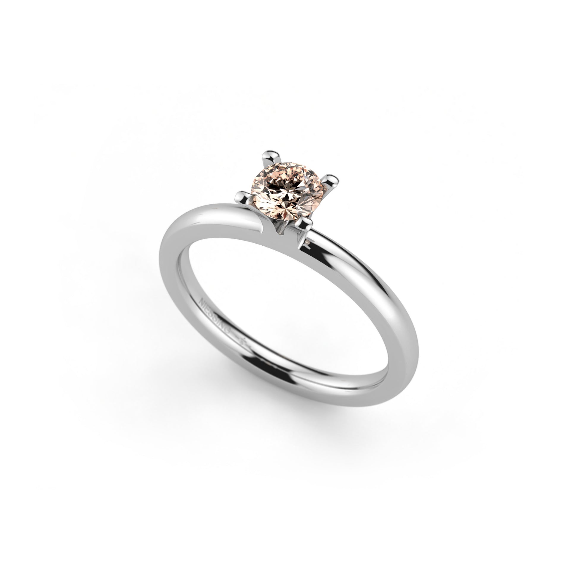 Amatis 4 Krappen Ring, Platin • Diamant von Niessing (N331960-0.3ct-cinnamon-gloss-pt)