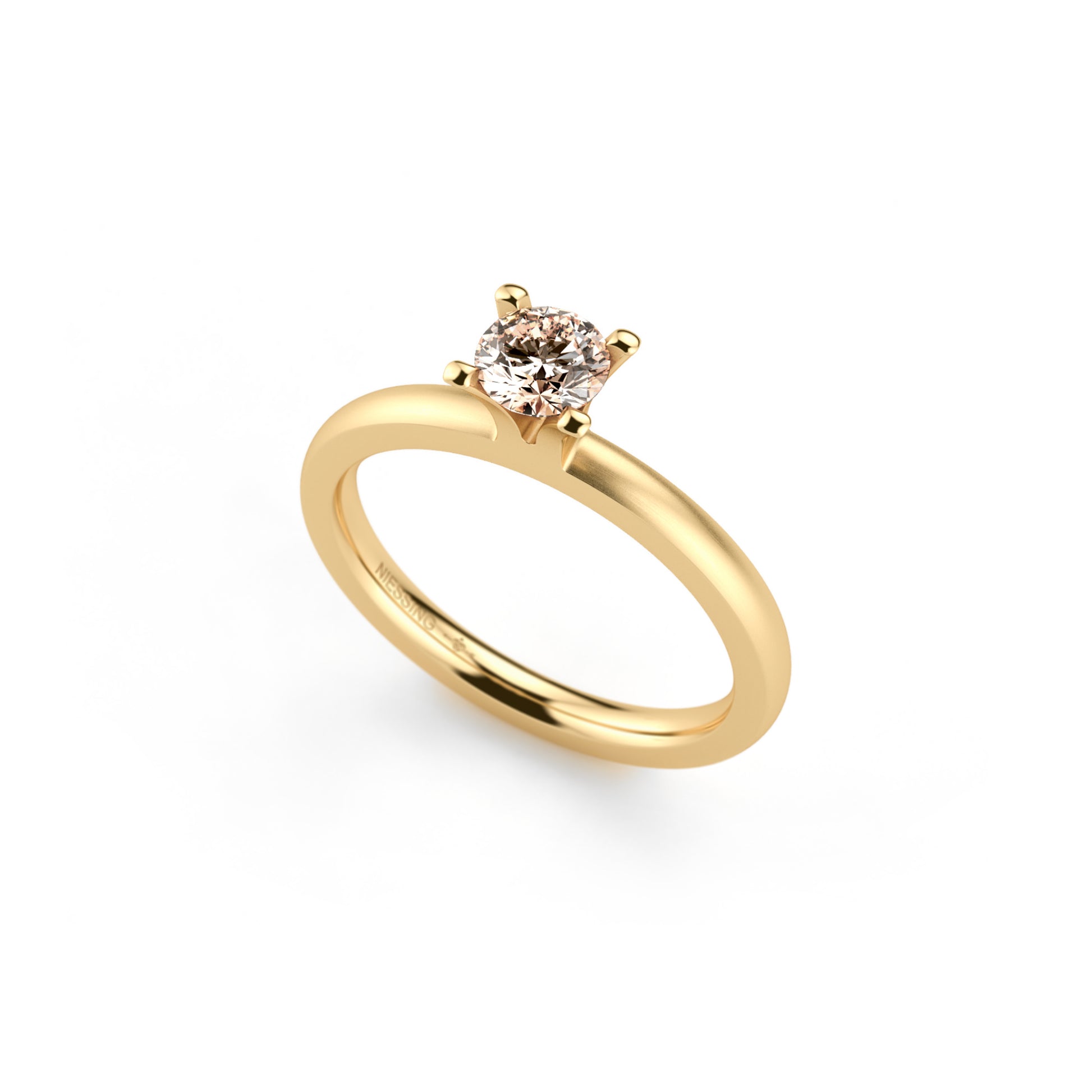 Amatis 4 Krappen Ring • Diamant von Niessing (N331960-0.3ct-cinnamon-satin-cy)