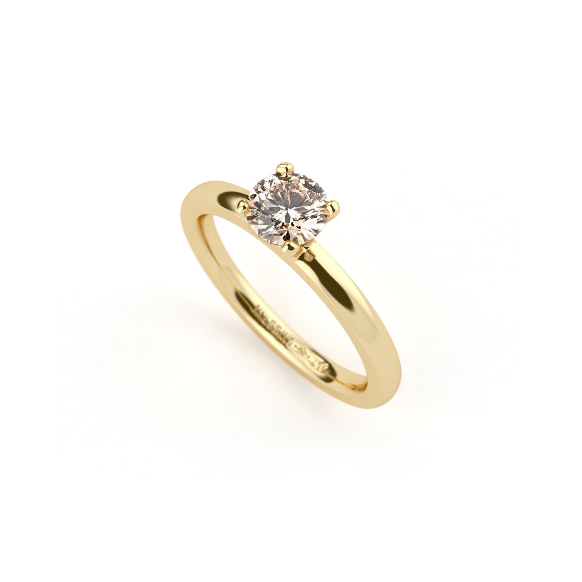 Amatis 4 Krappen Ring • Diamant von Niessing (N331960-0.5ct-cinnamon-gloss-cy)