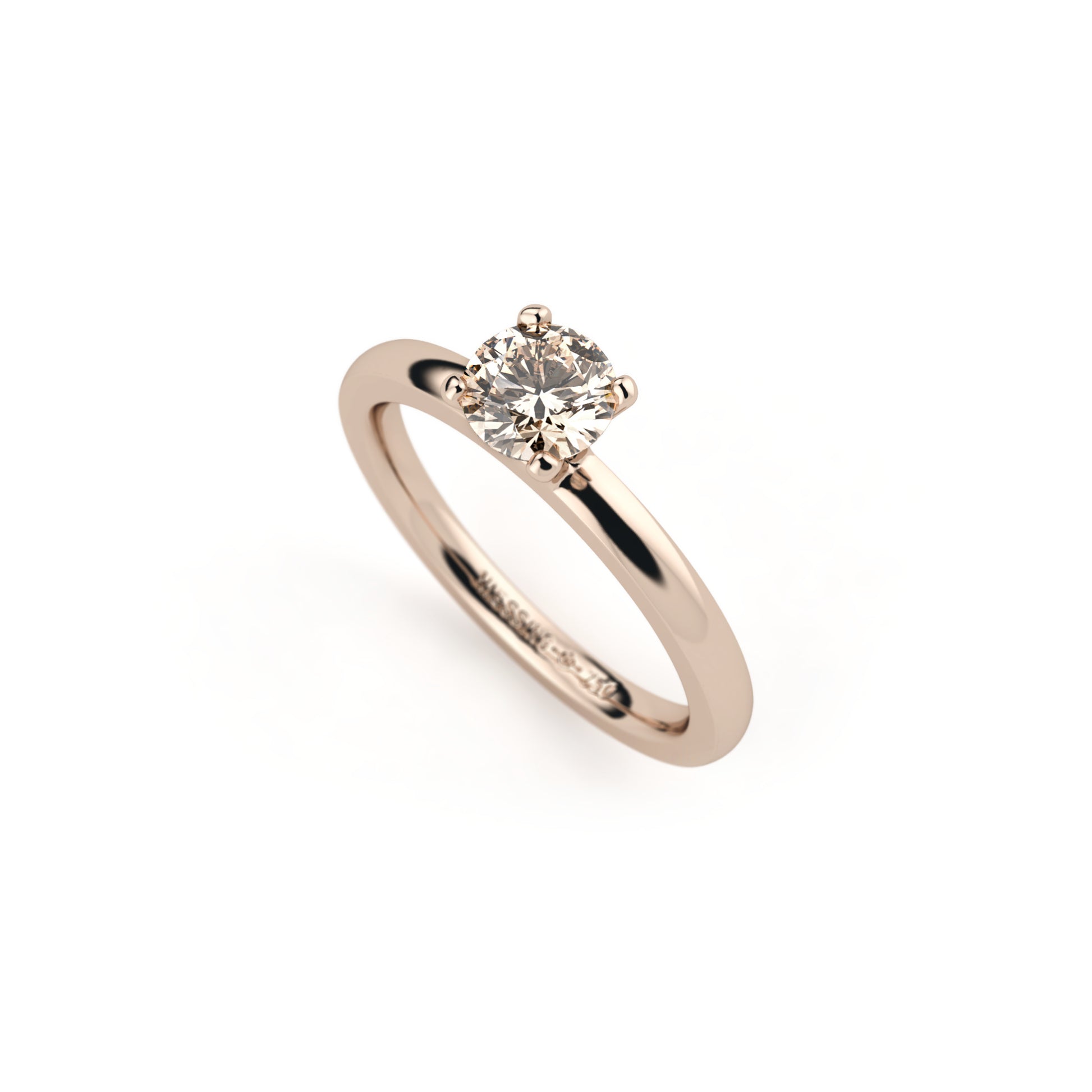 Amatis 4 Krappen Ring • Diamant von Niessing (N331960-0.5ct-cinnamon-gloss-rw)