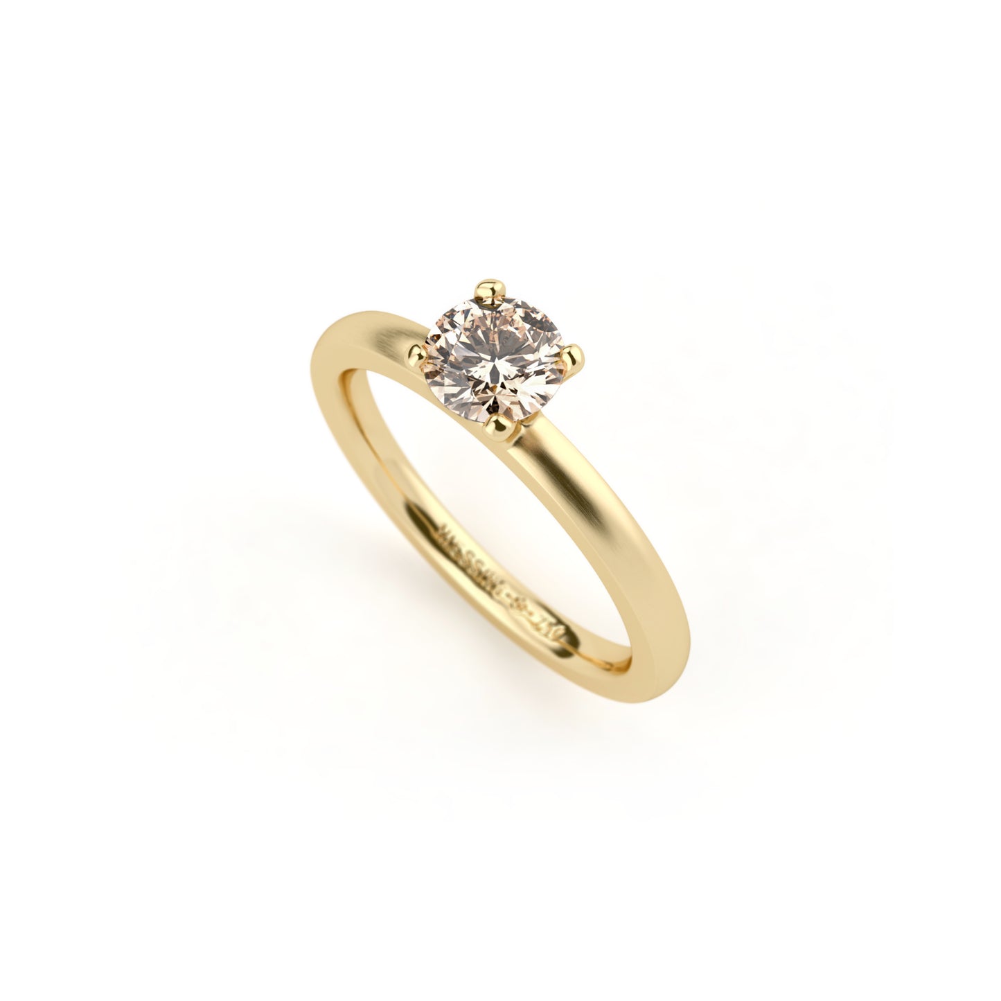 Amatis 4 Krappen Ring • Diamant von Niessing (N331960-0.5ct-cinnamon-satin-cy)