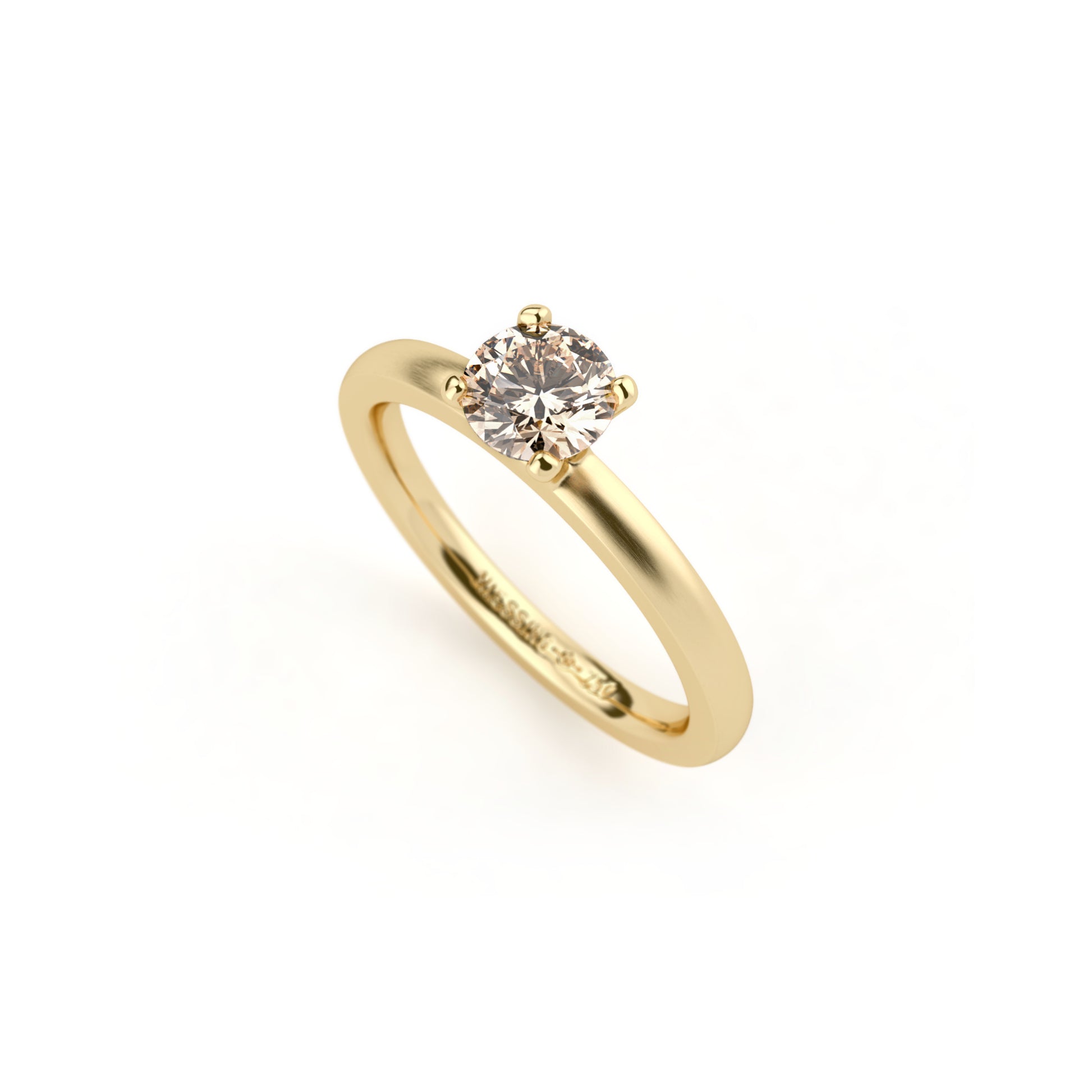 Amatis 4 Krappen Ring • Diamant von Niessing (N331960-0.5ct-cinnamon-satin-cy)