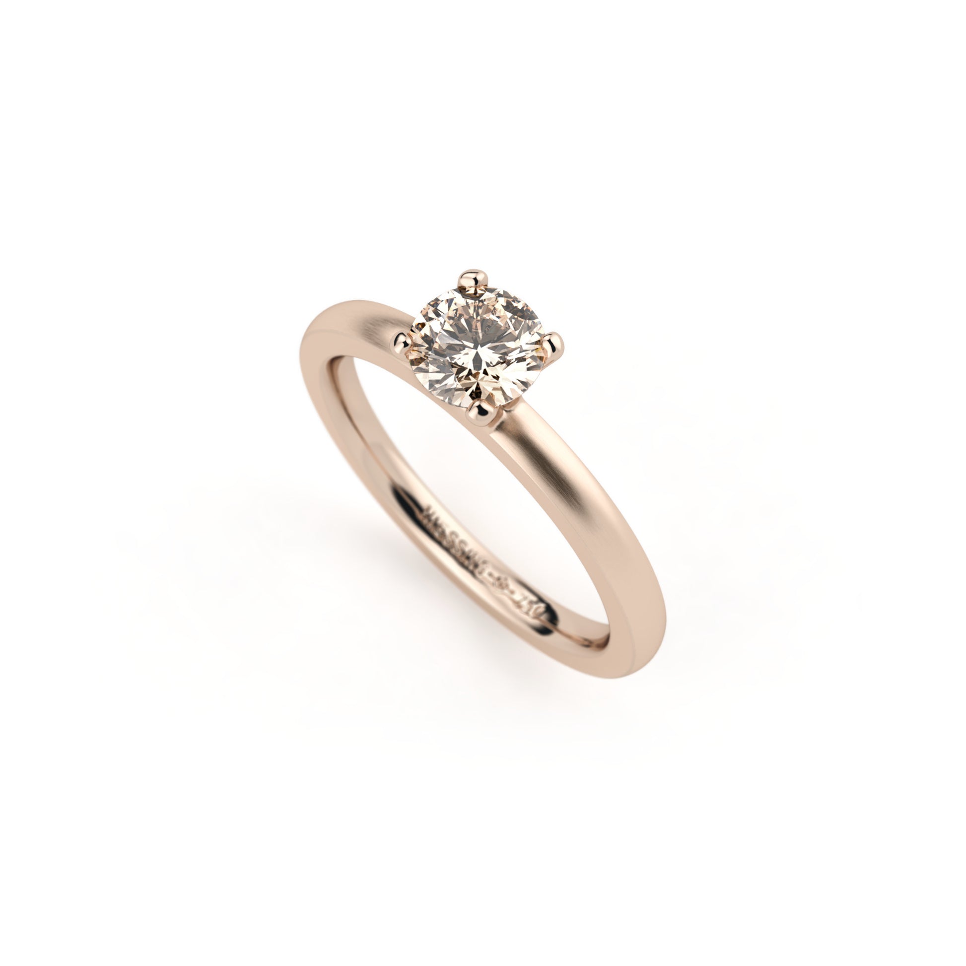 Amatis 4 Krappen Ring • Diamant von Niessing (N331960-0.5ct-cinnamon-satin-rw)