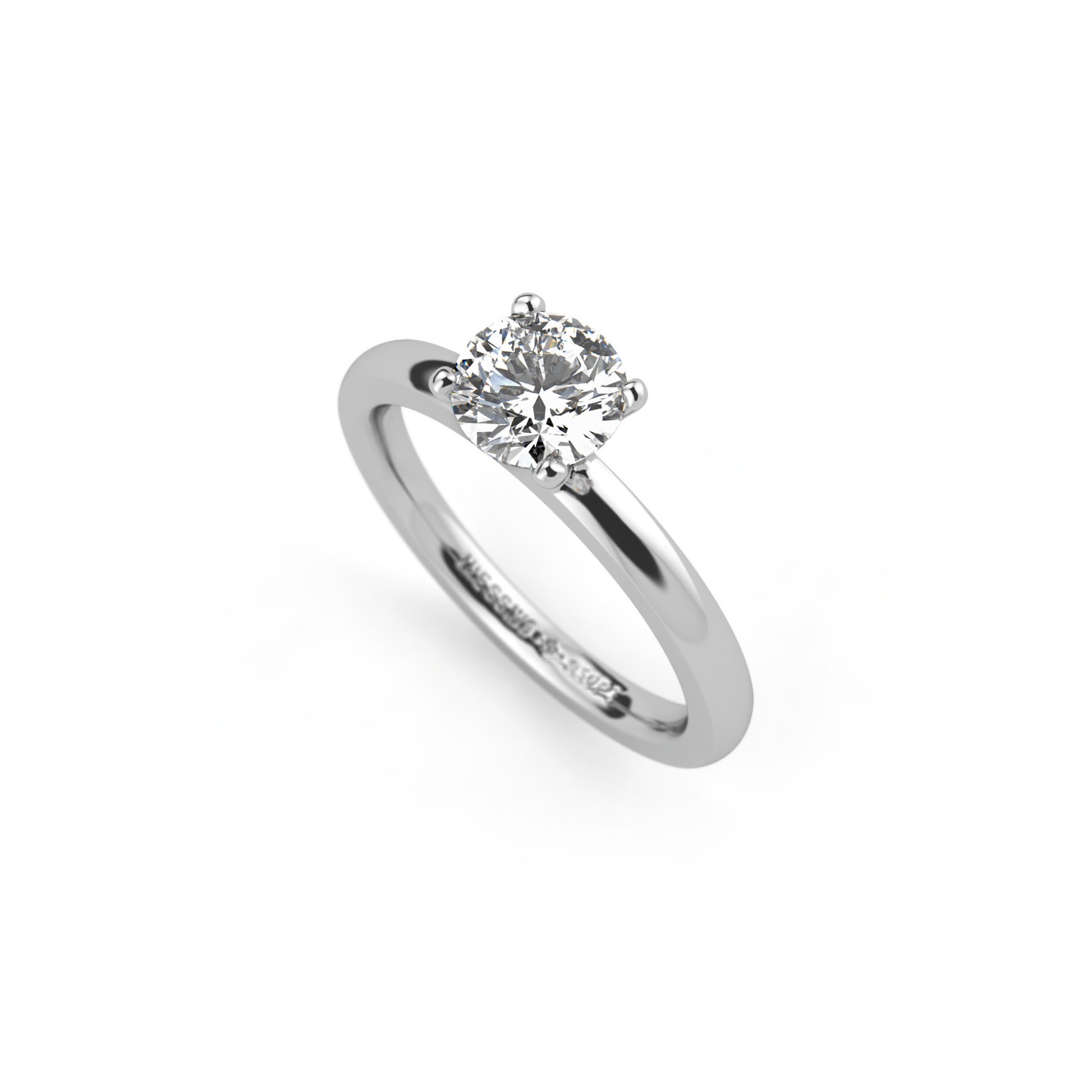 Amatis 4 Krappen Ring, Platin • Diamant von Niessing (N331960-0.7ct-top-wesselton-gloss-pt)