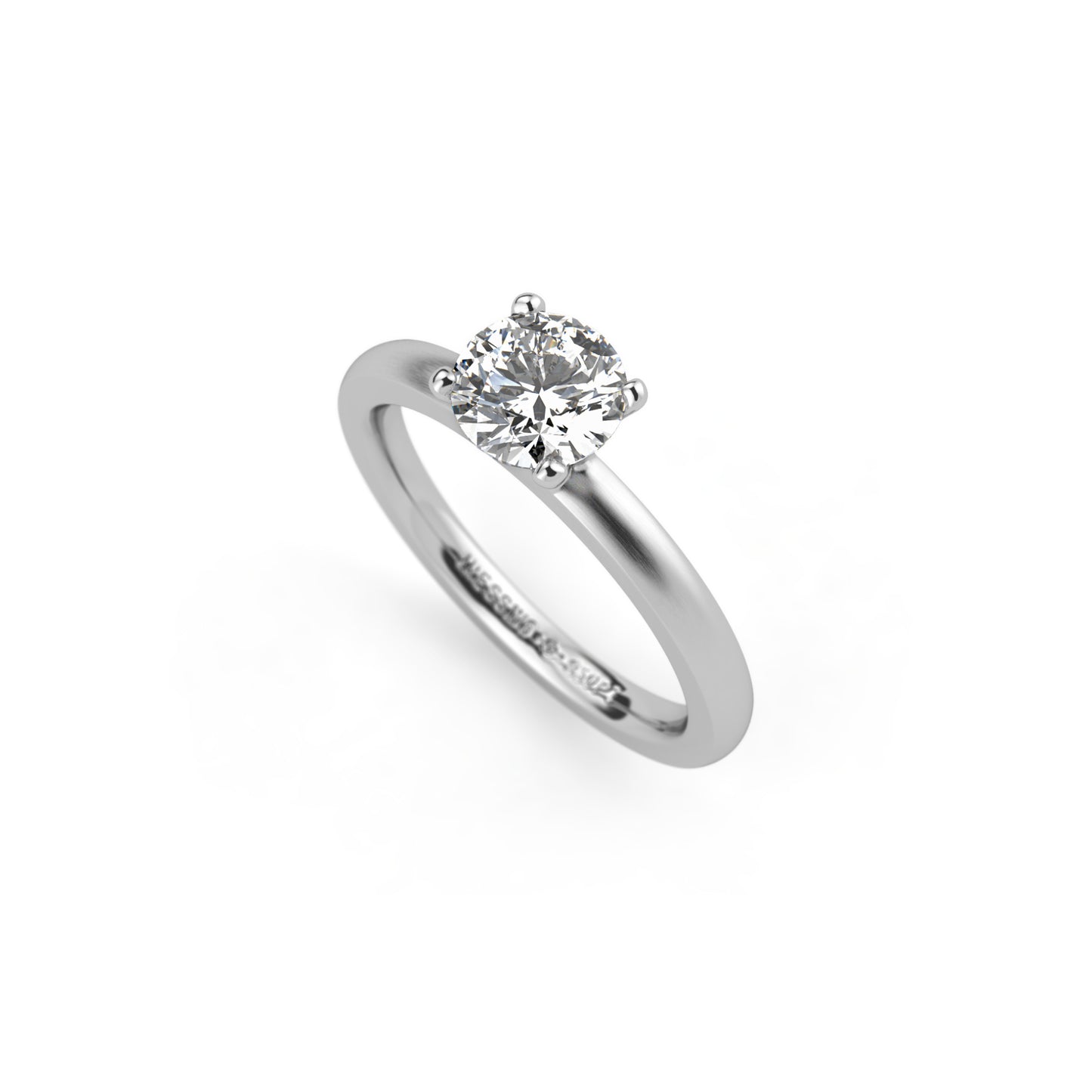 Amatis 4 Krappen Ring, Platin • Diamant von Niessing (N331960-0.7ct-top-wesselton-satin-pt)