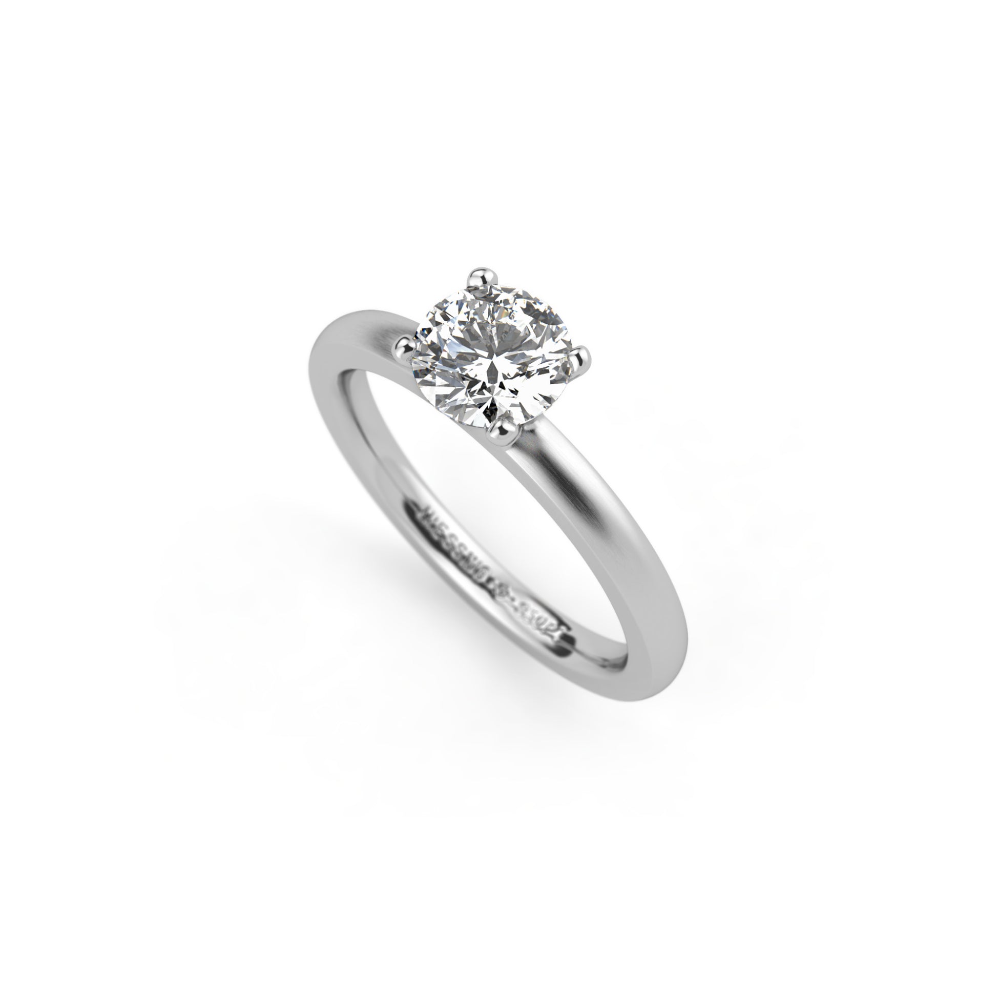 Amatis 4 Krappen Ring, Platin • Diamant von Niessing (N331960-0.7ct-top-wesselton-satin-pt)