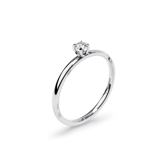 Amatis Fine C Ring, Platin • Diamant von Niessing (N381961-0.08ct-gloss-pt)