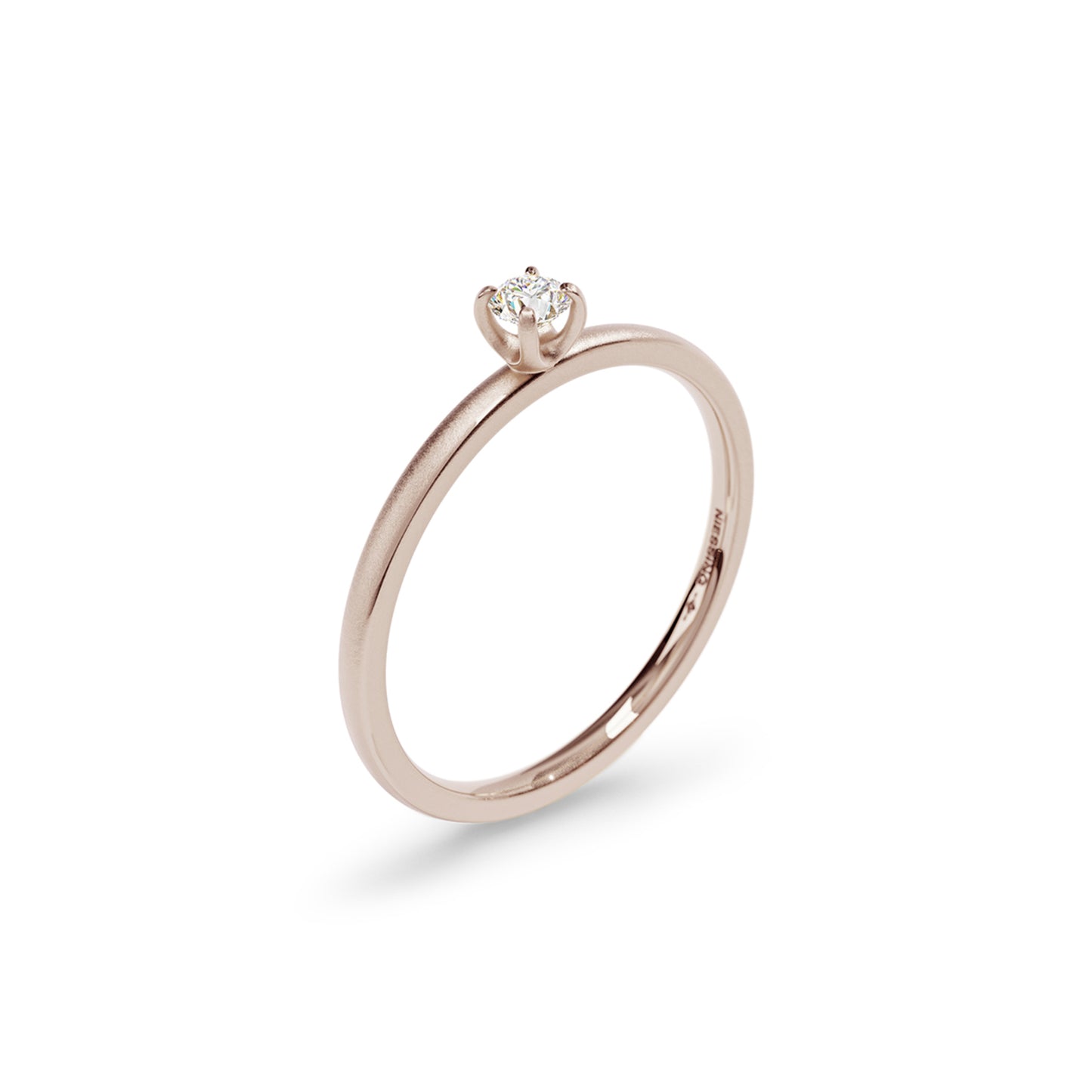 Amatis Fine C Ring, Diamant von Niessing (N381961-0.08ct-satin-rw)