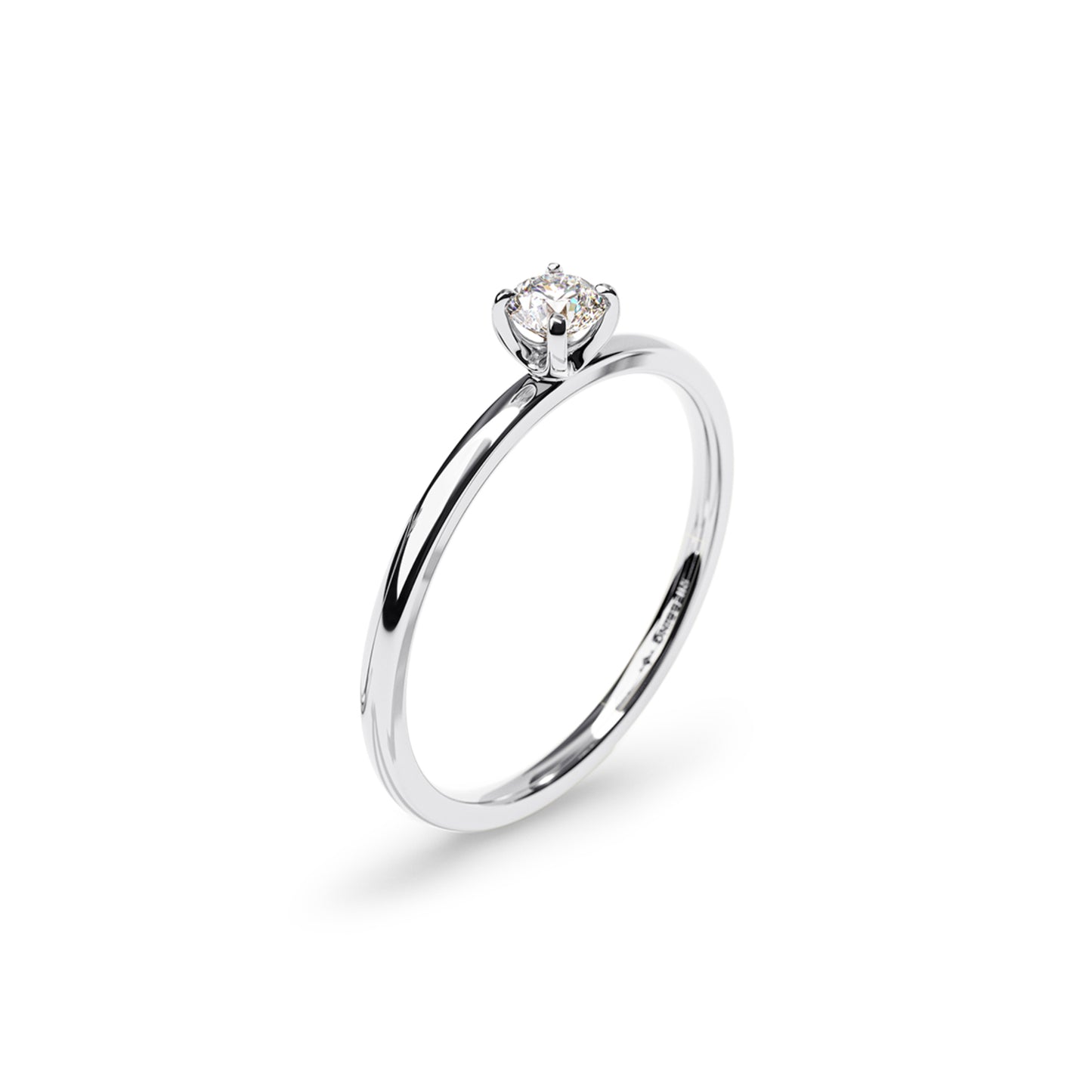 Amatis Fine C Ring, Platin • Diamant von Niessing (N381961-0.14ct-gloss-pt)