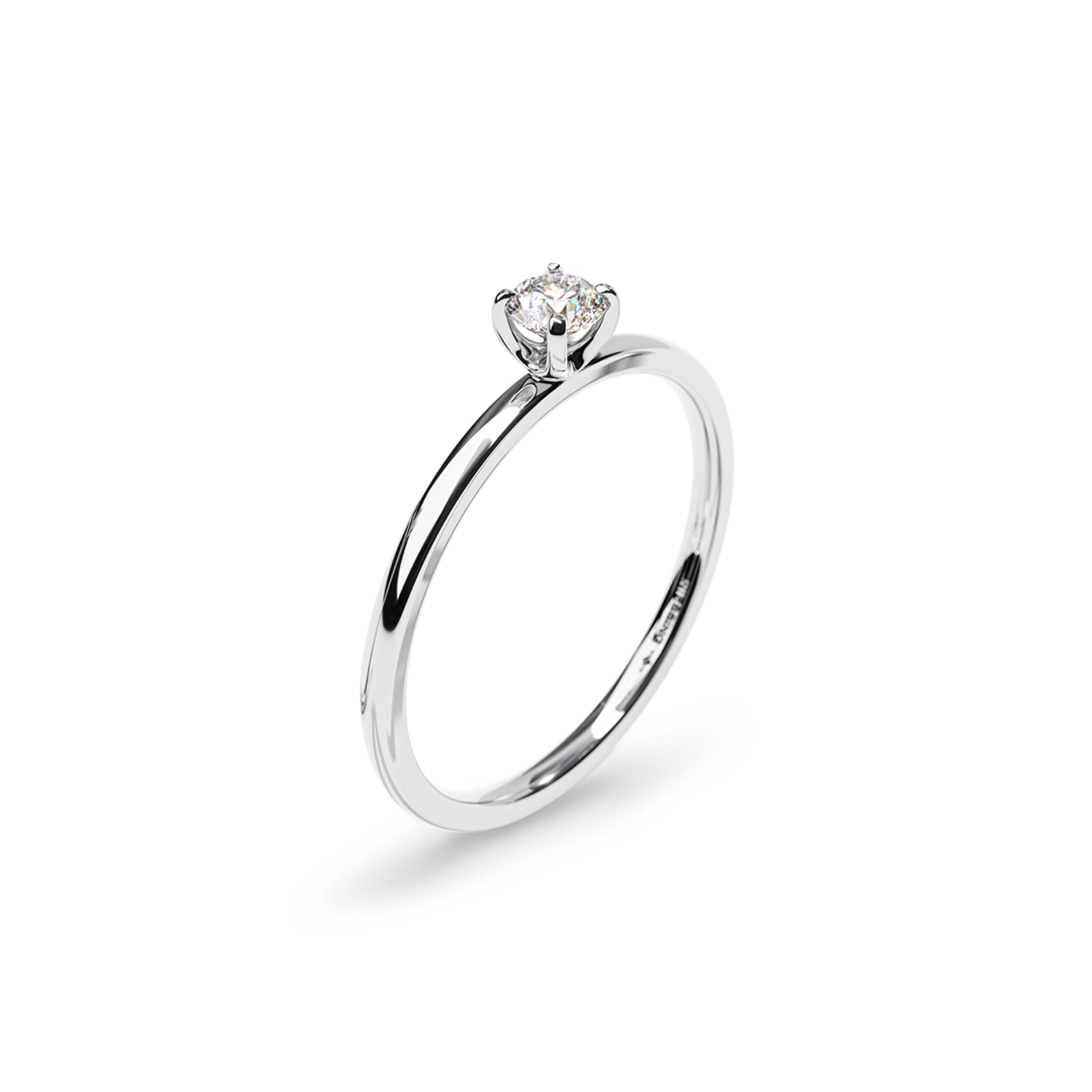 Amatis Fine C Ring, Platin • Diamant von Niessing (N381961-0.14ct-gloss-pt)