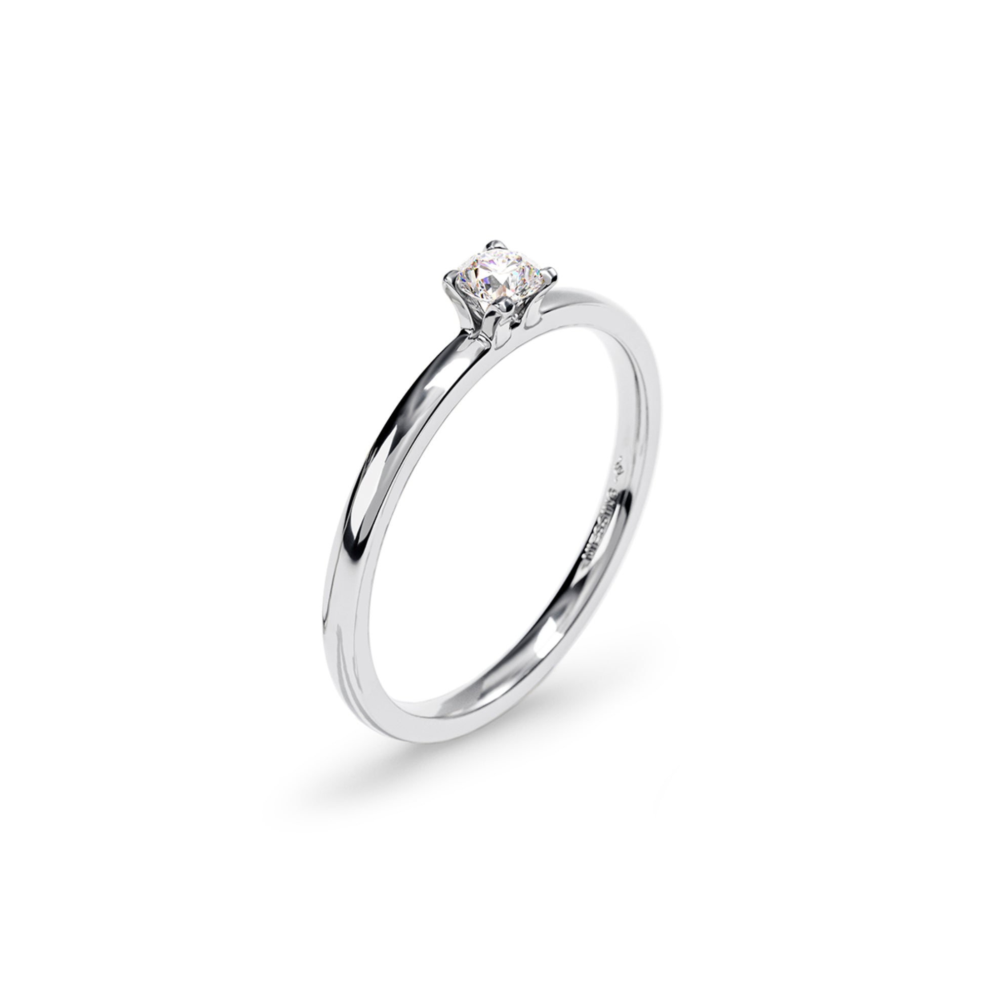 Amatis Fine Ring, Platin • Diamant von Niessing (N381964-0.14ct-gloss-pt)