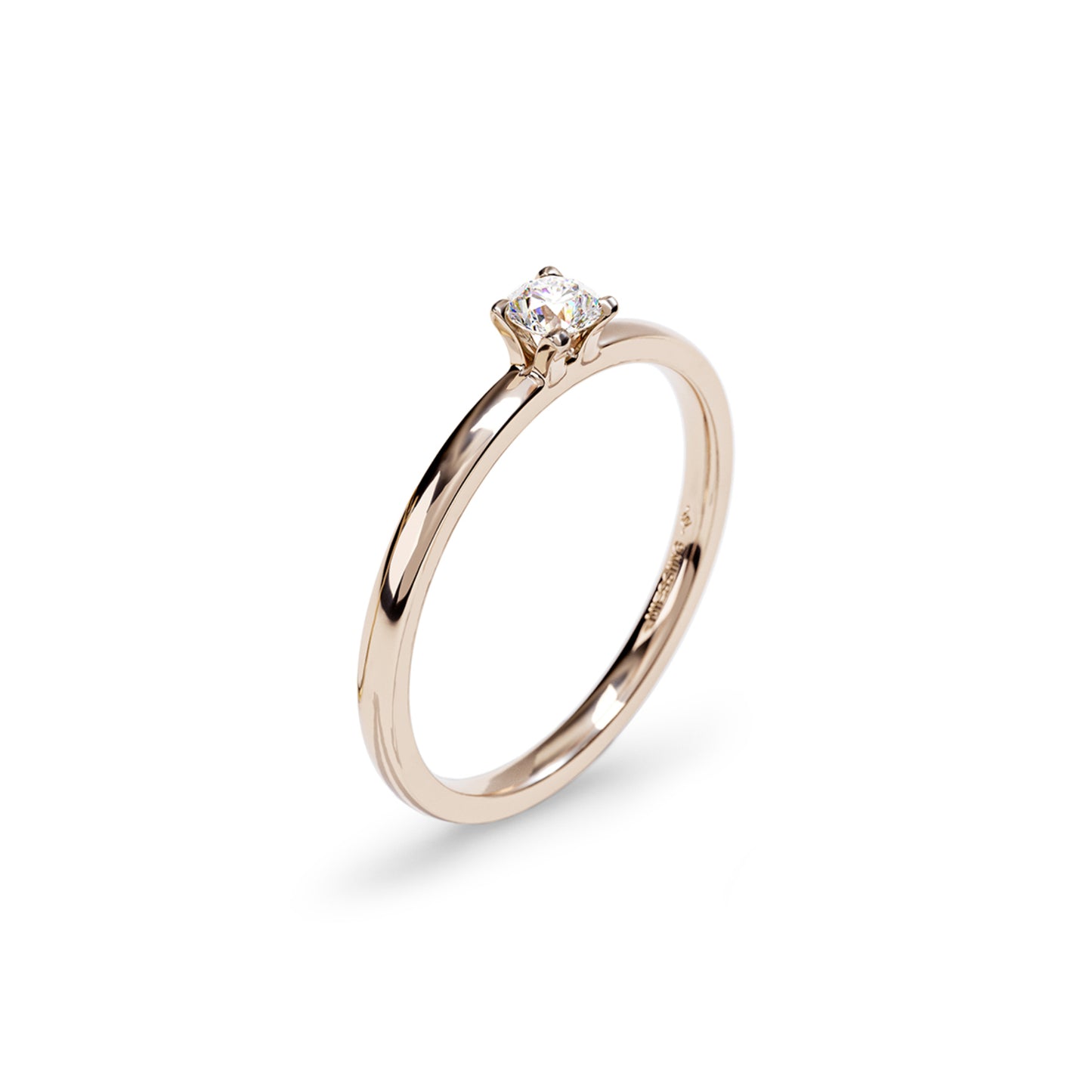 Amatis Fine Ring • Diamant von Niessing (N381964-0.14ct-gloss-rw)