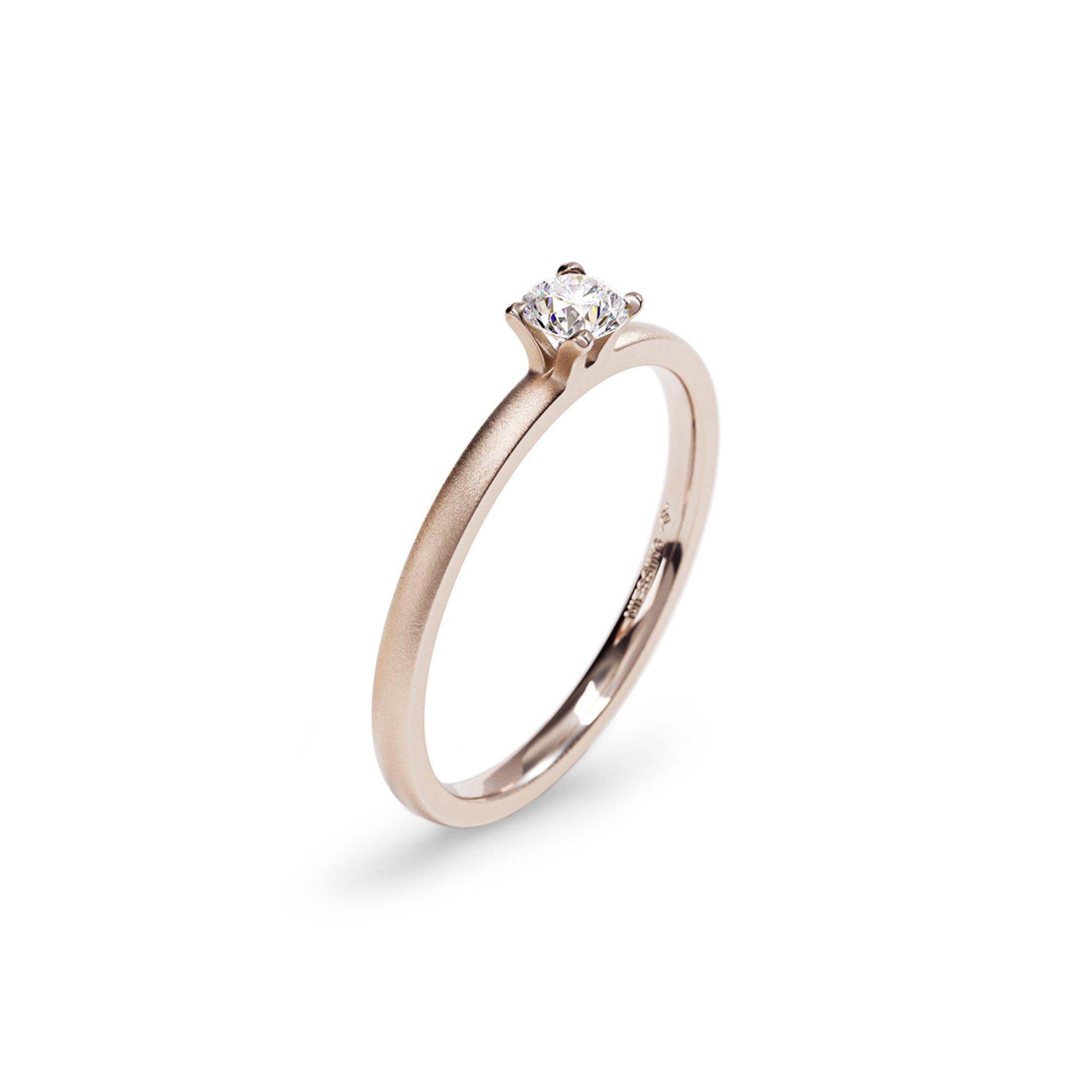 Amatis Fine Ring • Diamant von Niessing (N381964-0.18ct-satin-rw)