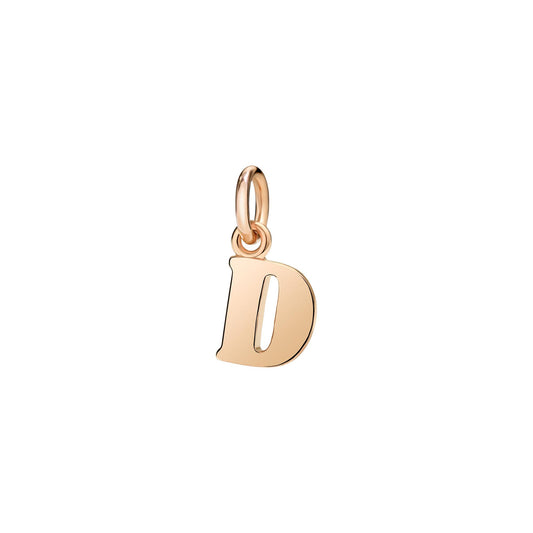 Anhänger Buchstabe D, Roségold von DoDo (DMB2007-LETDL-0009R)