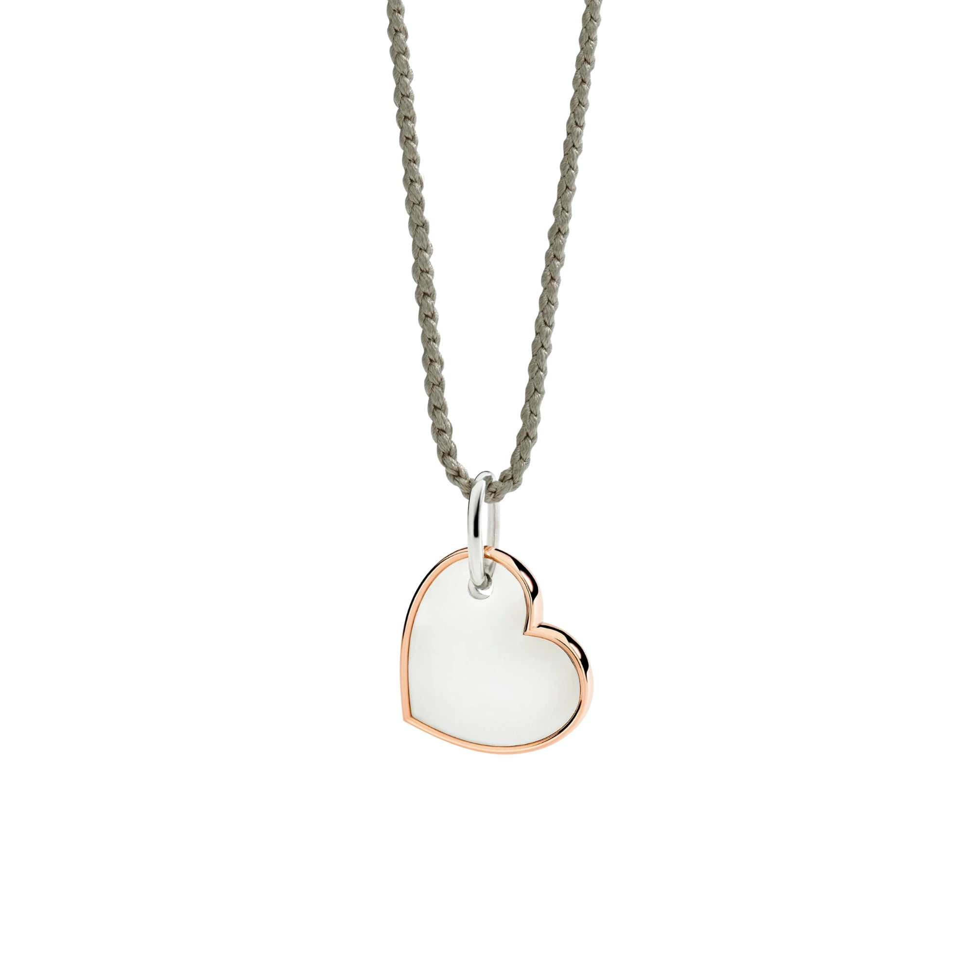 Anhänger Herz XL aus Silber und Roségold von DoDo (DMC5024-CUORL-0009A)