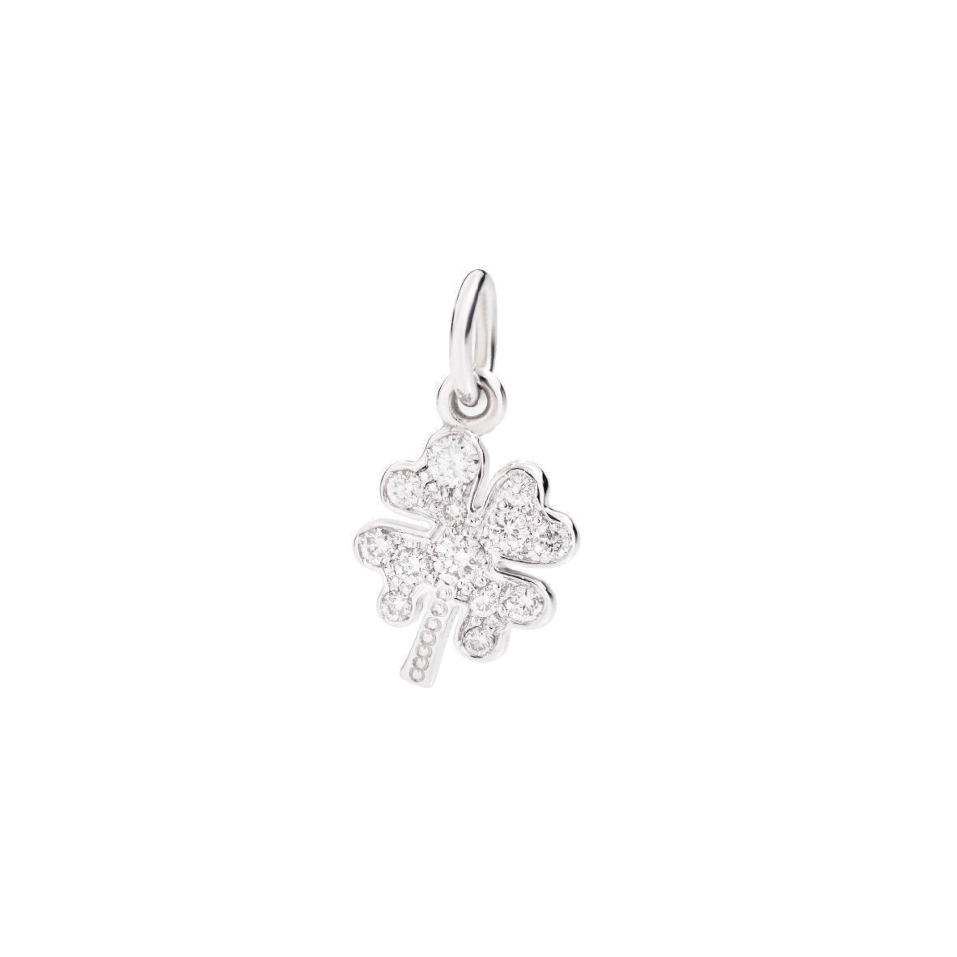 Anhänger Kleeblatt, Weißgold • Diamant von DoDo (DMB9036-FOURS-DB0OB)