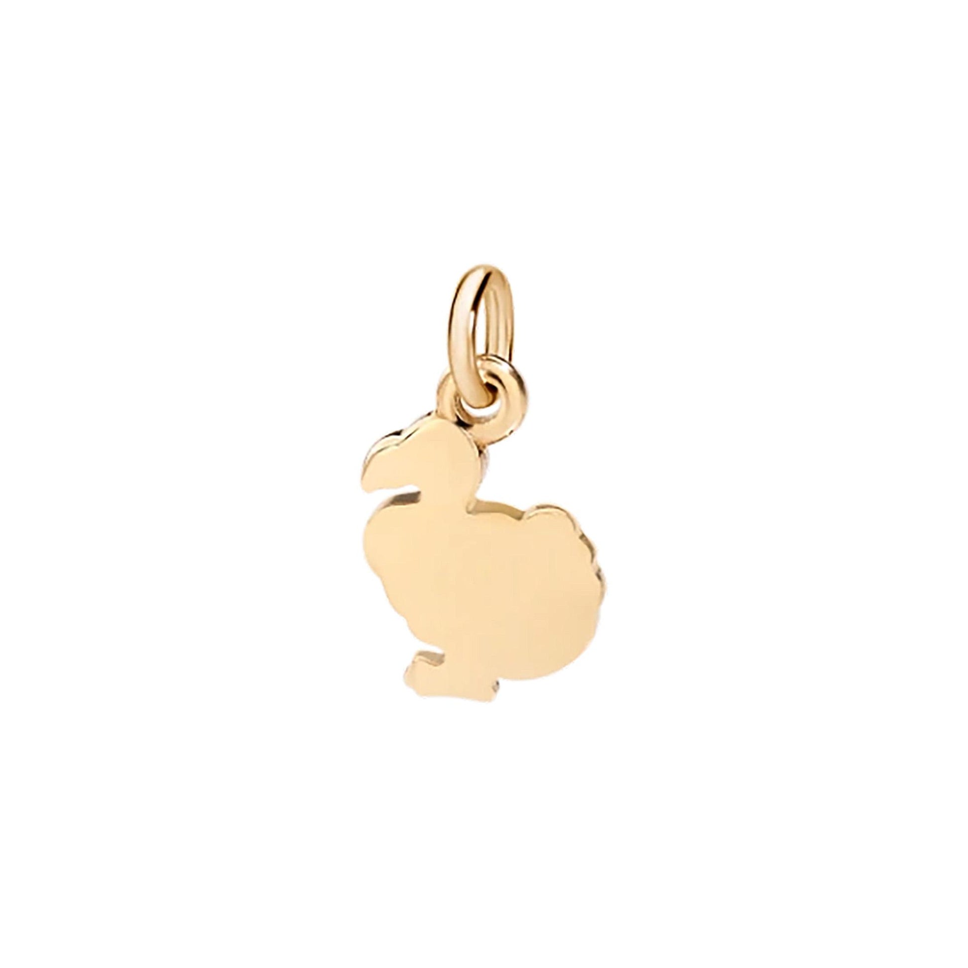 Anhänger Mini Dodo, Gelbgold von DoDo (DMC0005-DODOX-000OG)