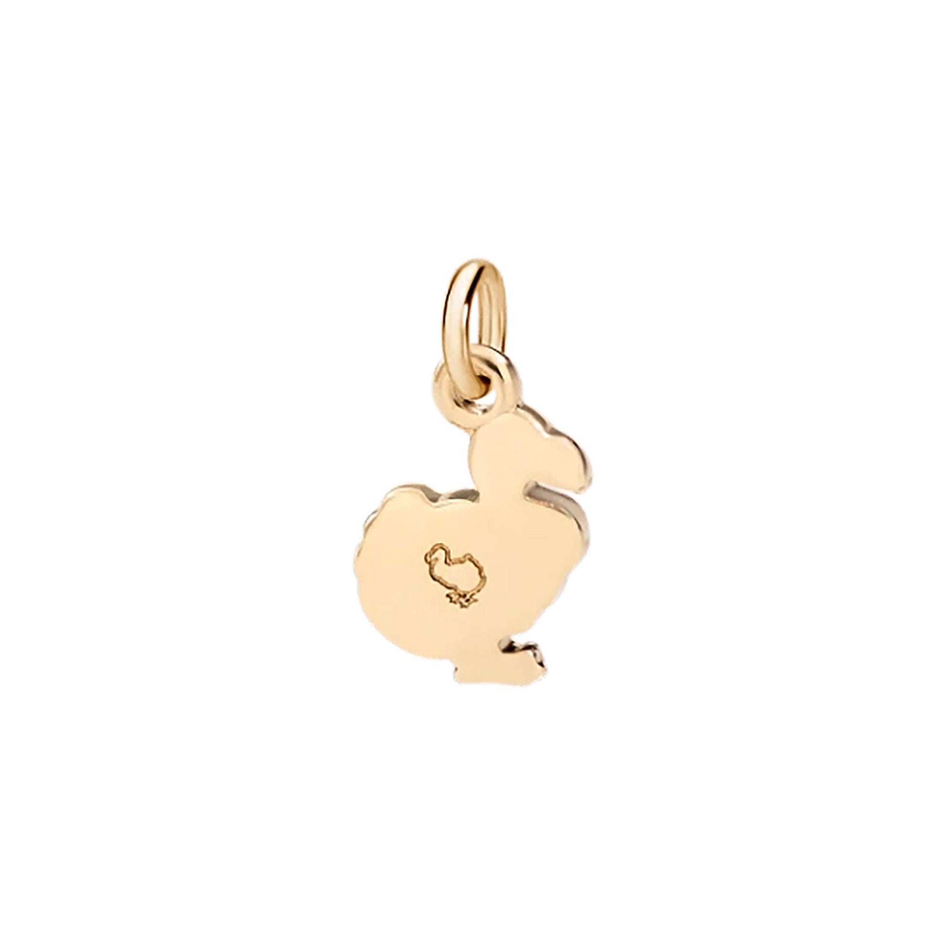 Anhänger Mini Dodo, Gelbgold von DoDo (DMC0005-DODOX-000OG)