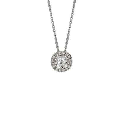 Anhänger mit Kette, Weißgold • Diamant von Hans D. Krieger (112.0922.24.0)