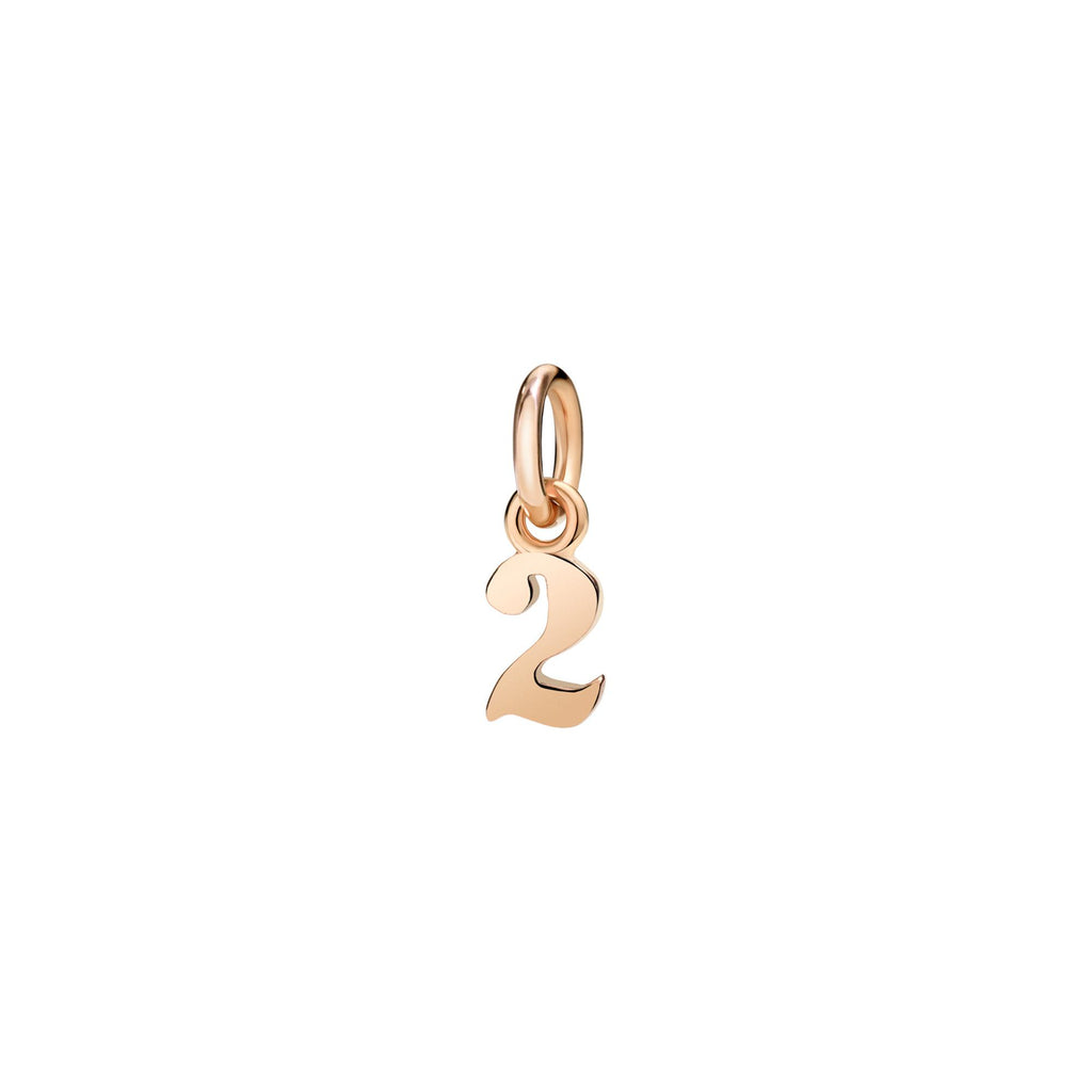 Anhänger Nummer 2, Roségold von DoDo (DMB4022-NUM2S-0009R)